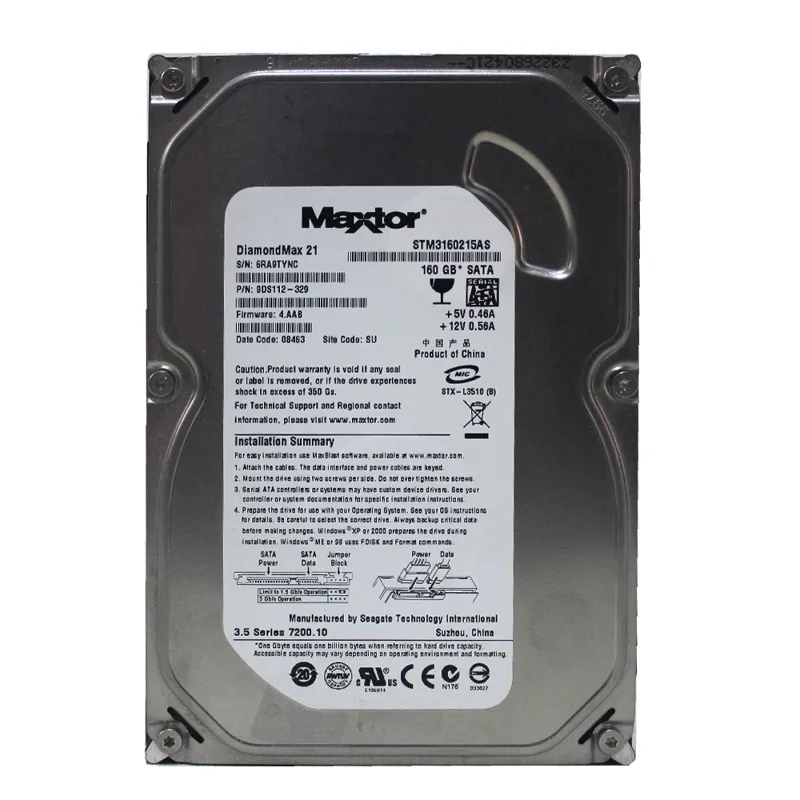 هارد Maxtor 160GB سلامت 100% - کد Code 189