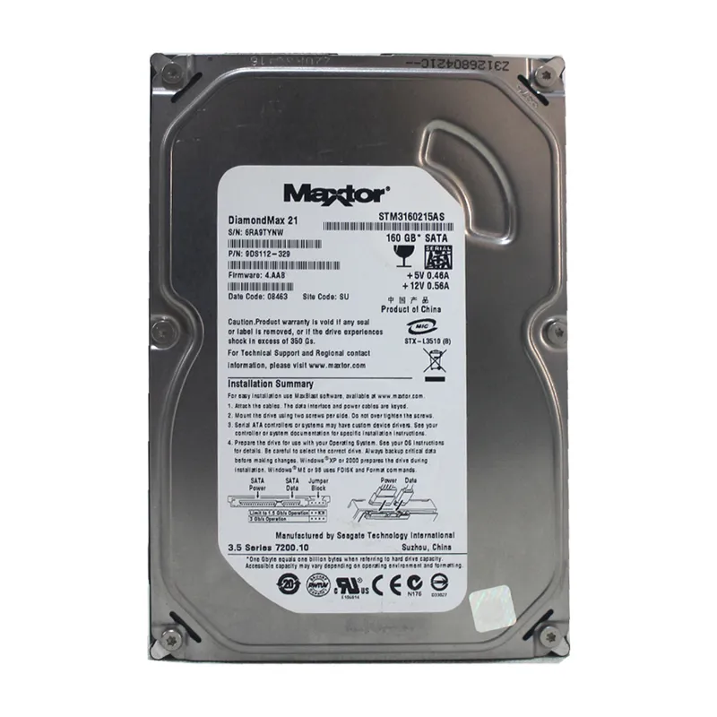 هارد Maxtor 160GB سلامت 100% - کد Code 196