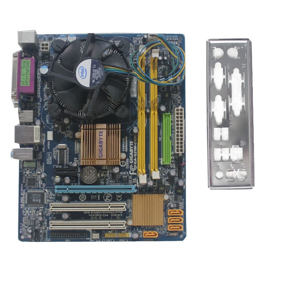 باندل GIGABYTE G31M-ES2L  intel E5200 کد 59