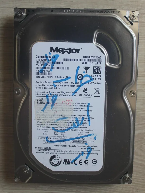 هارد Maxtor 320GB SATA کد Code 046