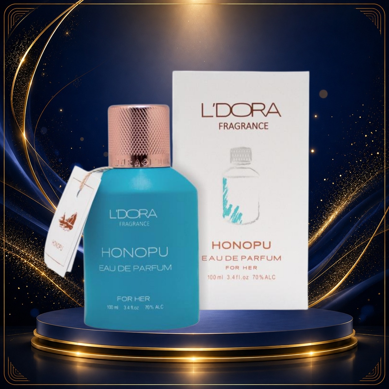 ادوپرفیوم زنانه مدل HONOPU لدورا