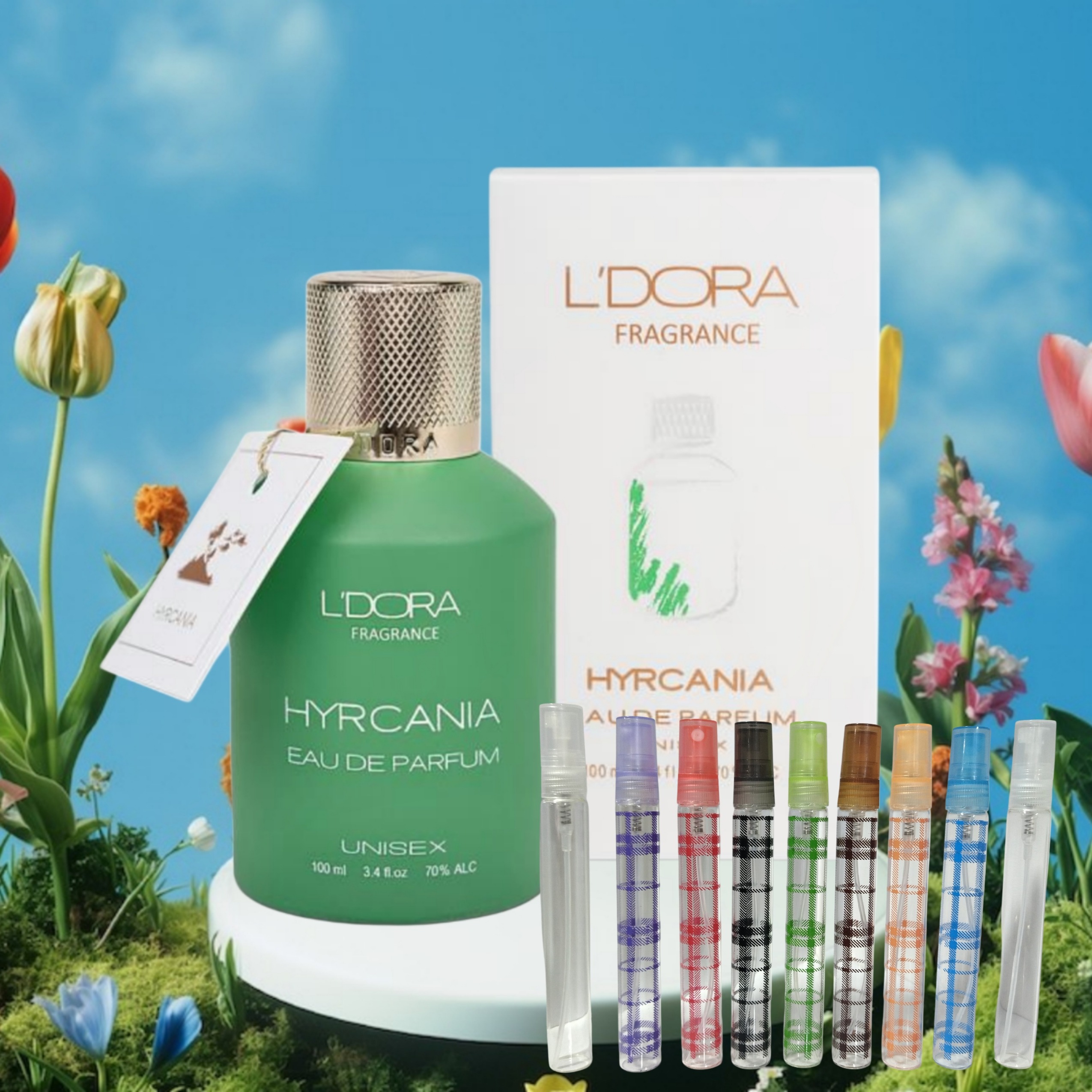 تستر ادوپرفیوم 10 میلی لیتر مدل HYRCANIA لدورا
