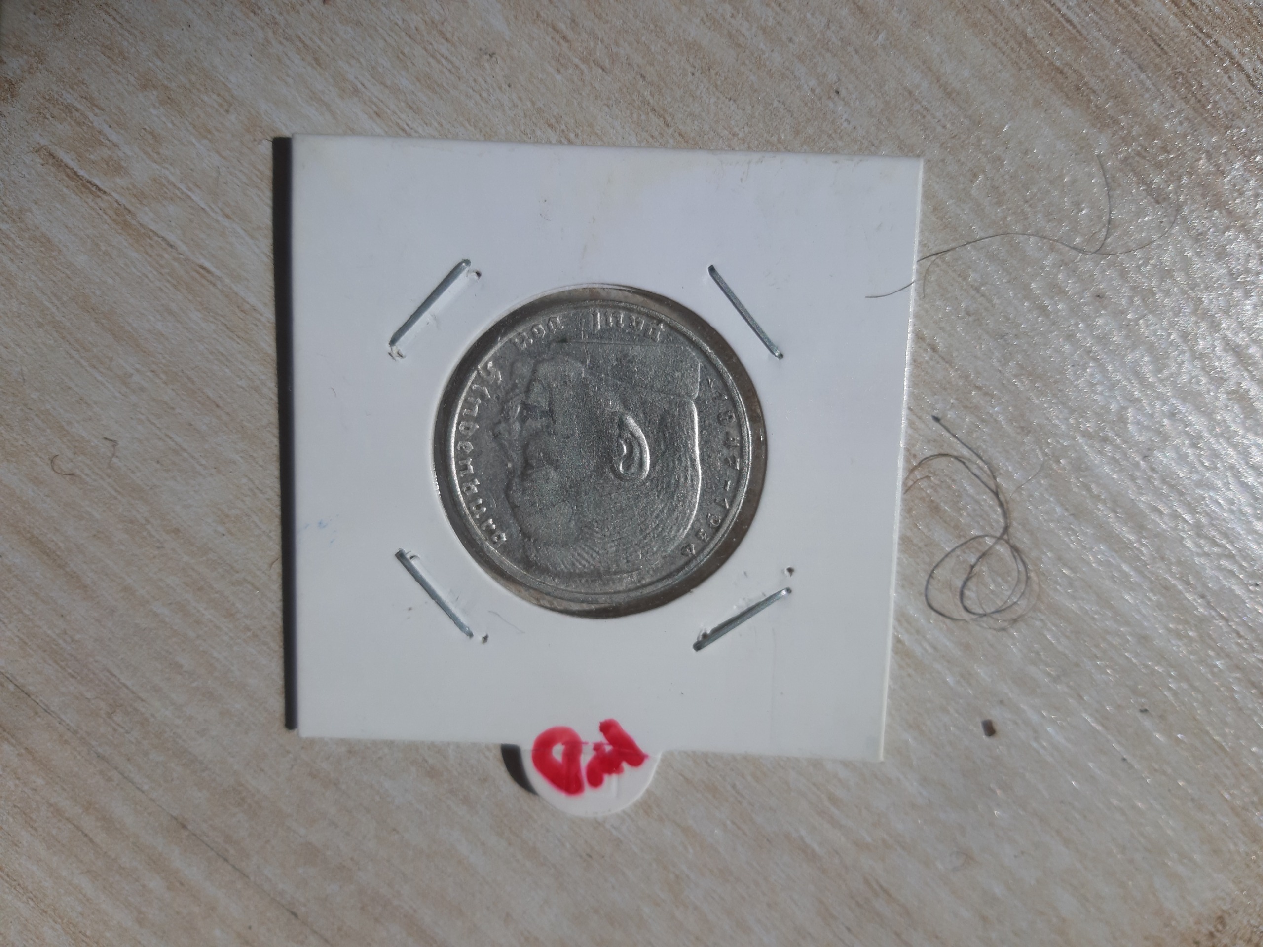 سکه نقره 2 رایش مارک نقره 1939 تصویری هیتلر