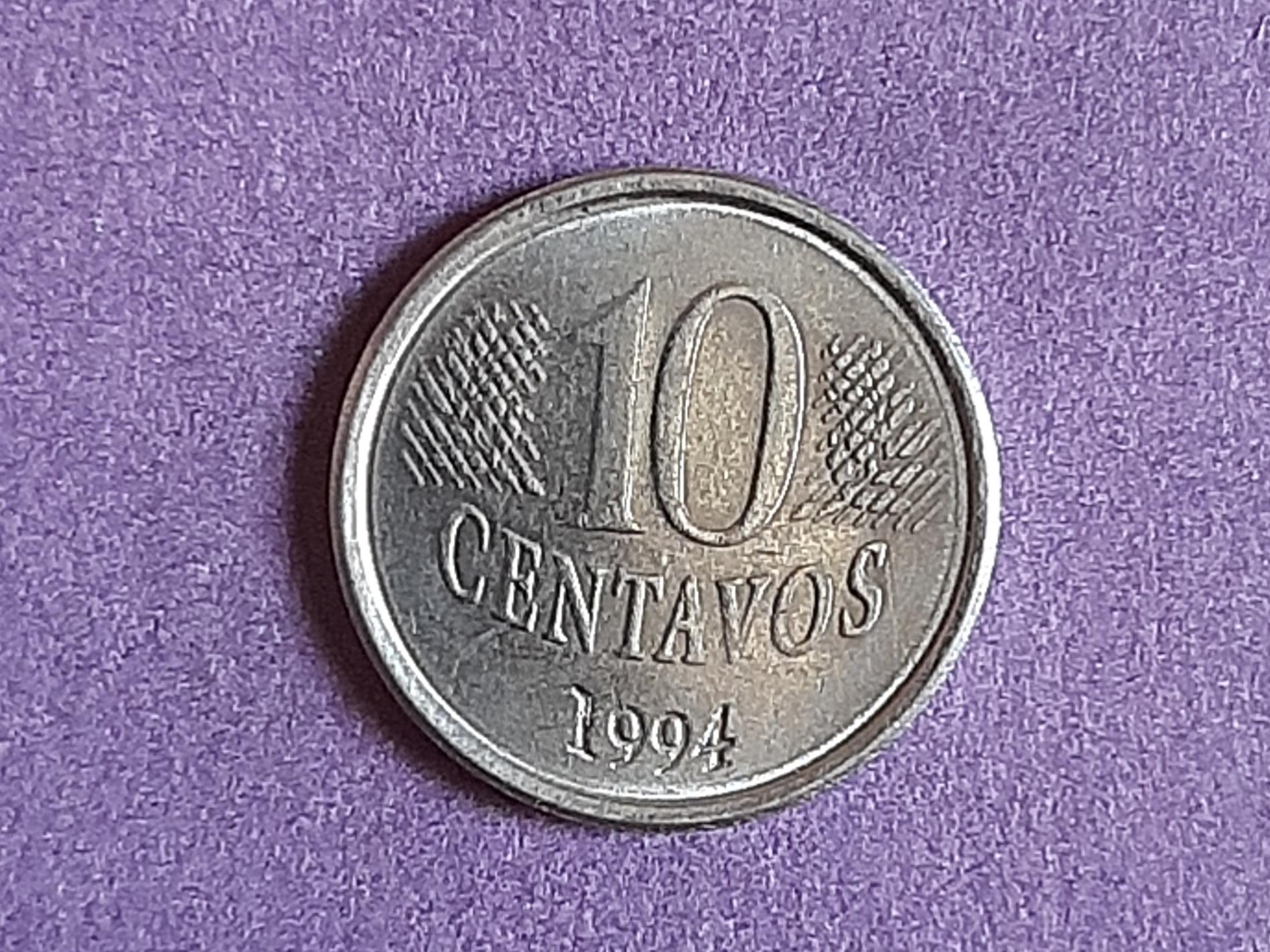 سکه 10 سنتاوو برزیل (1994)