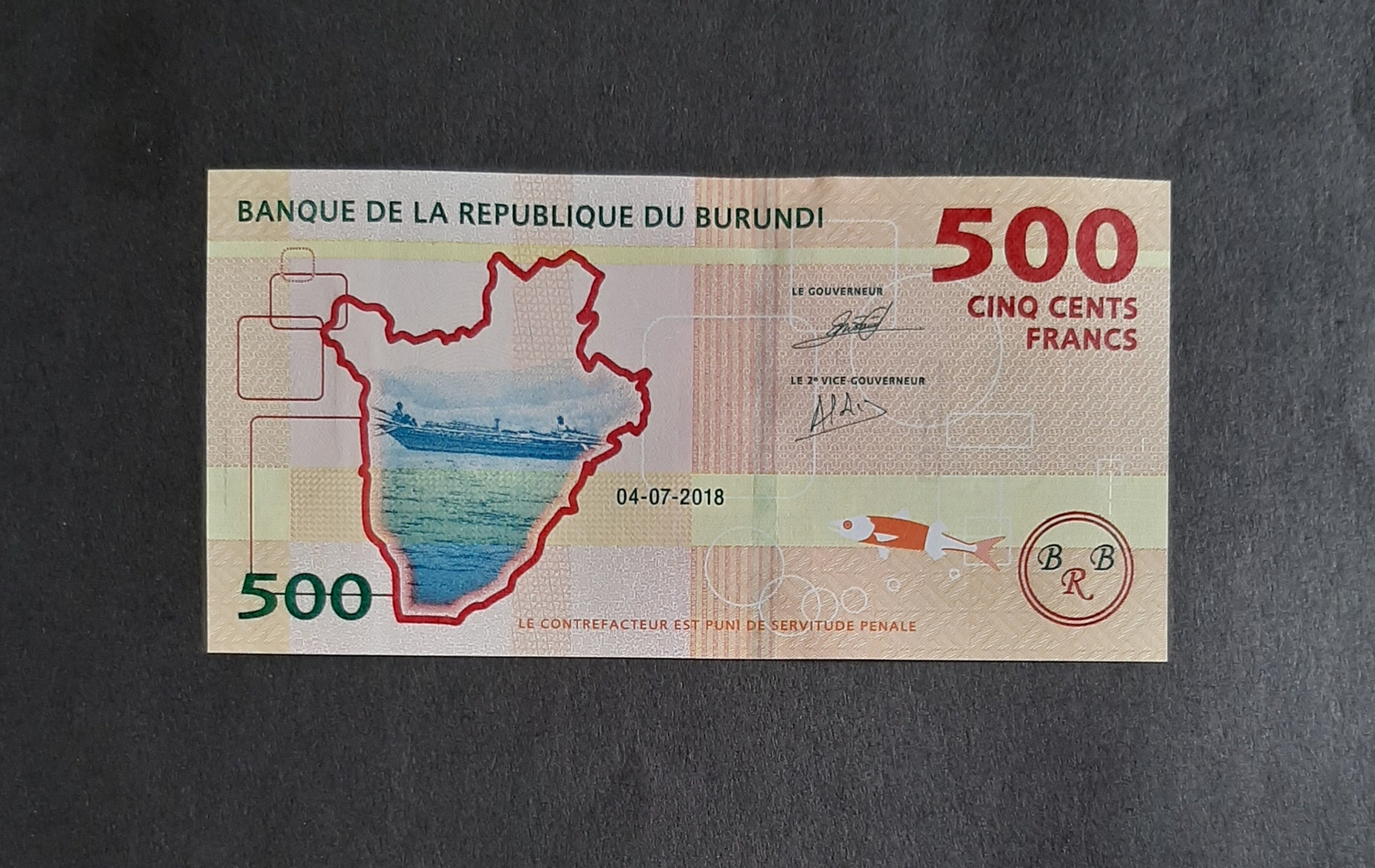500 فرانک بوروندی (2018)