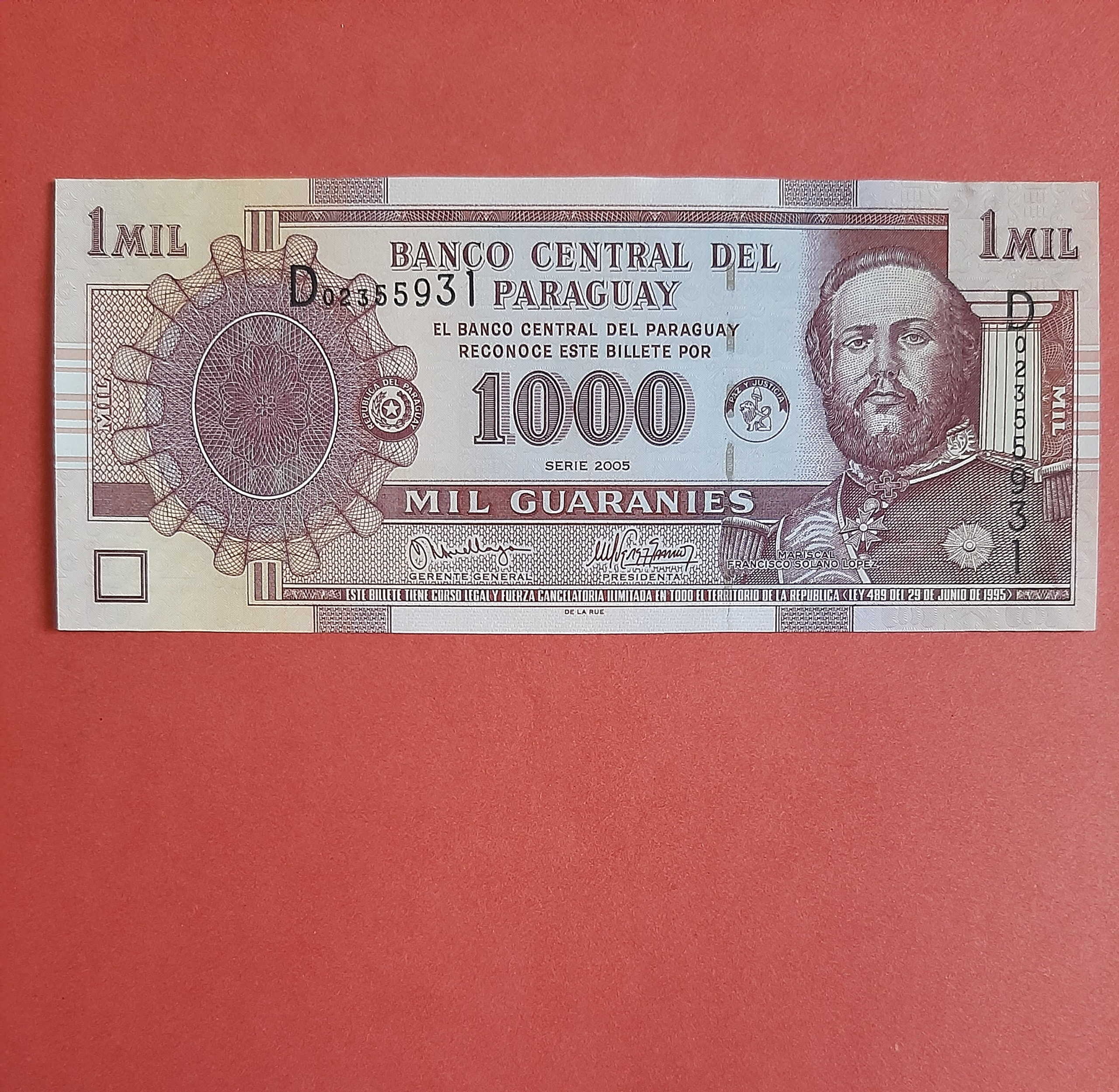 1000 گوارانی پاراگوئه