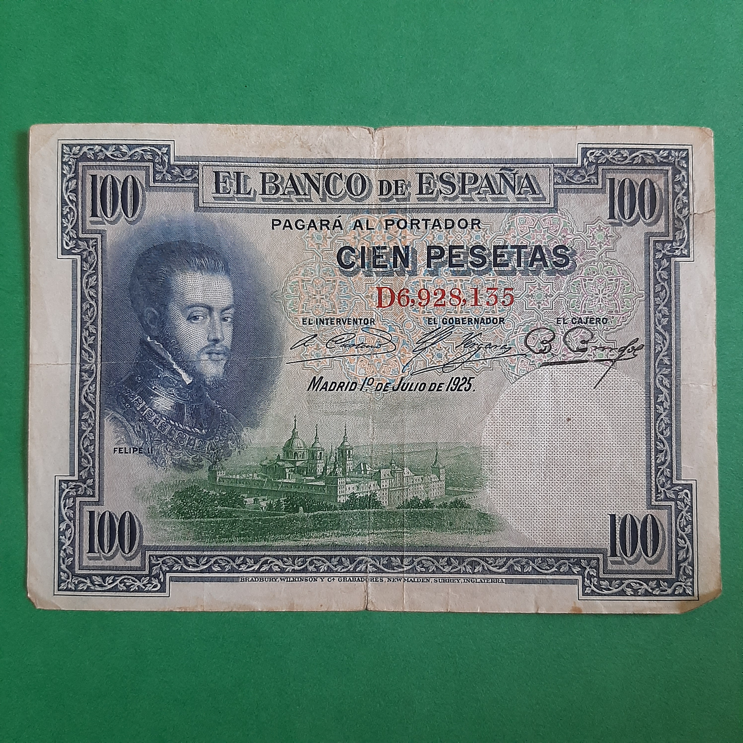 100 پزوتا اسپانیا (1925)