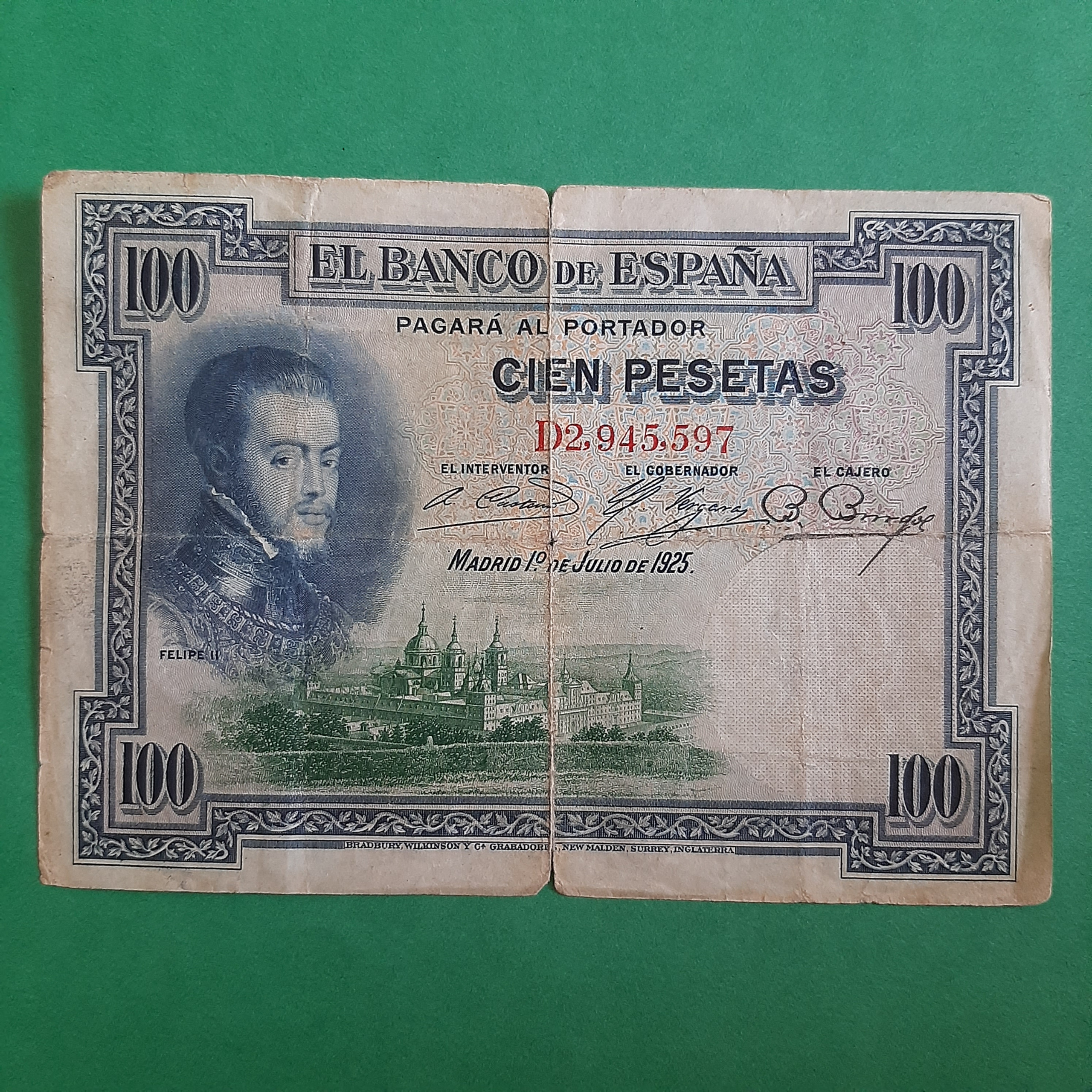 100 پزوتا اسپانیا (1925)