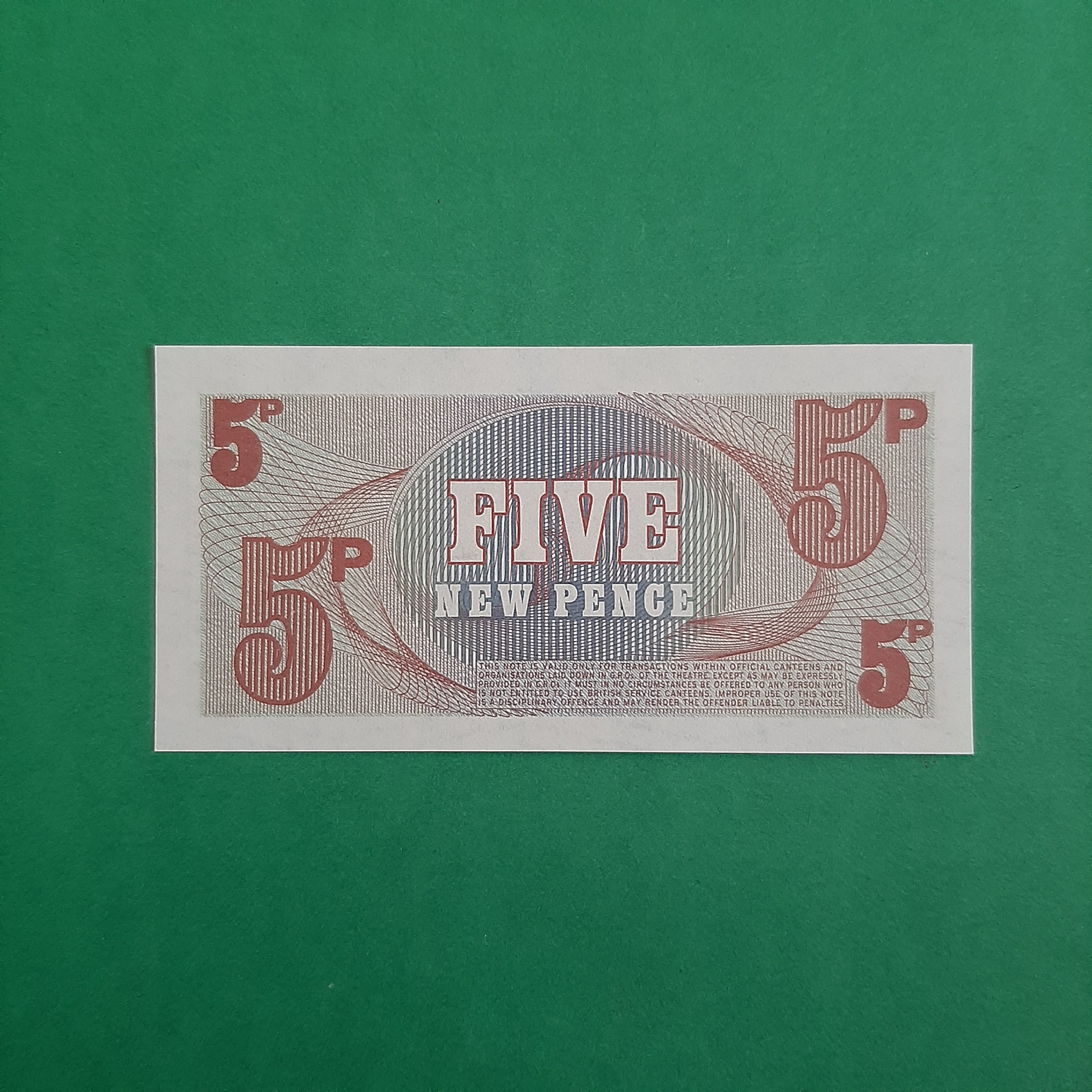 5 پنس ارتش بریتانیا