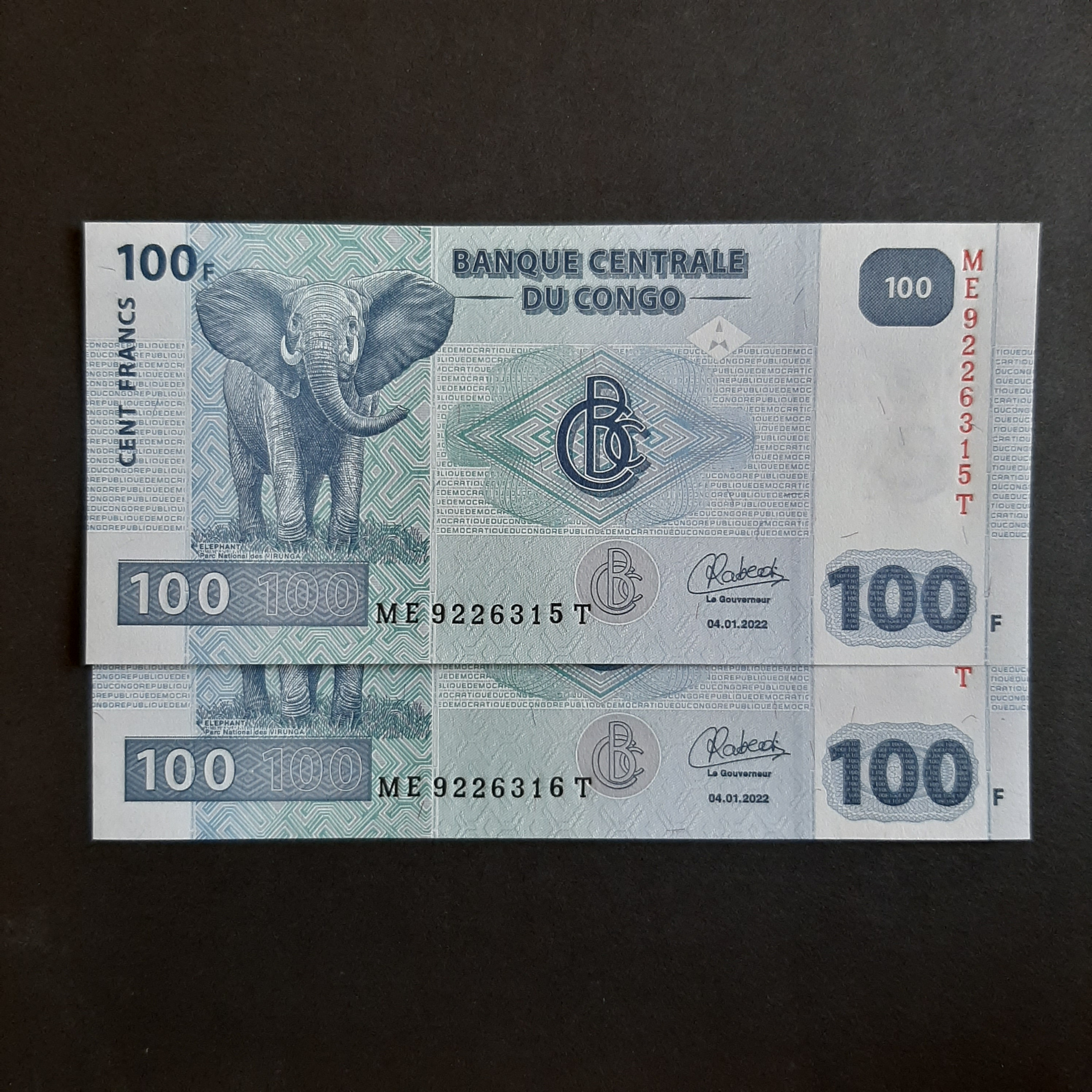 جفت 100 فرانک کنگو