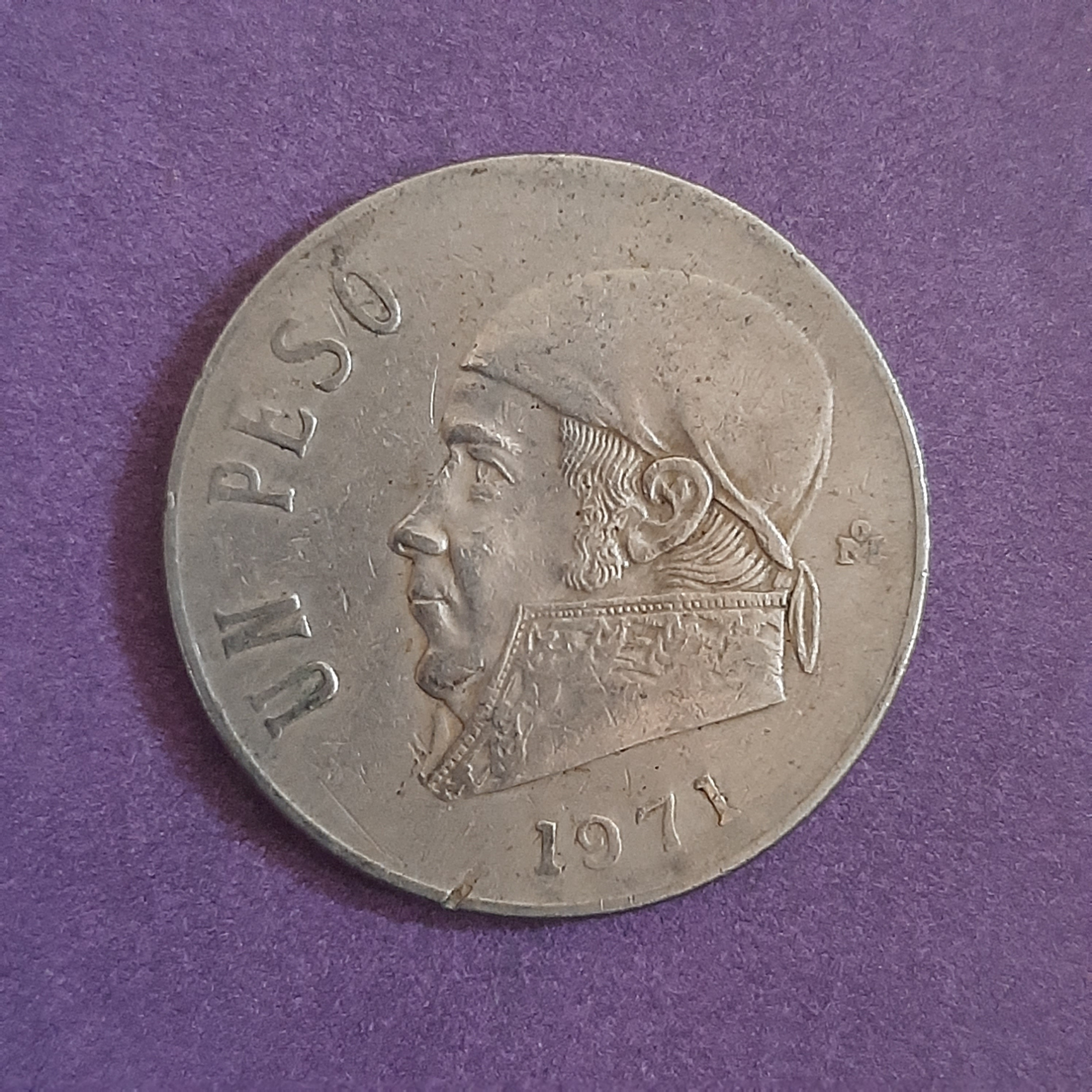 سکه 1 پزو مکزیک (1971)