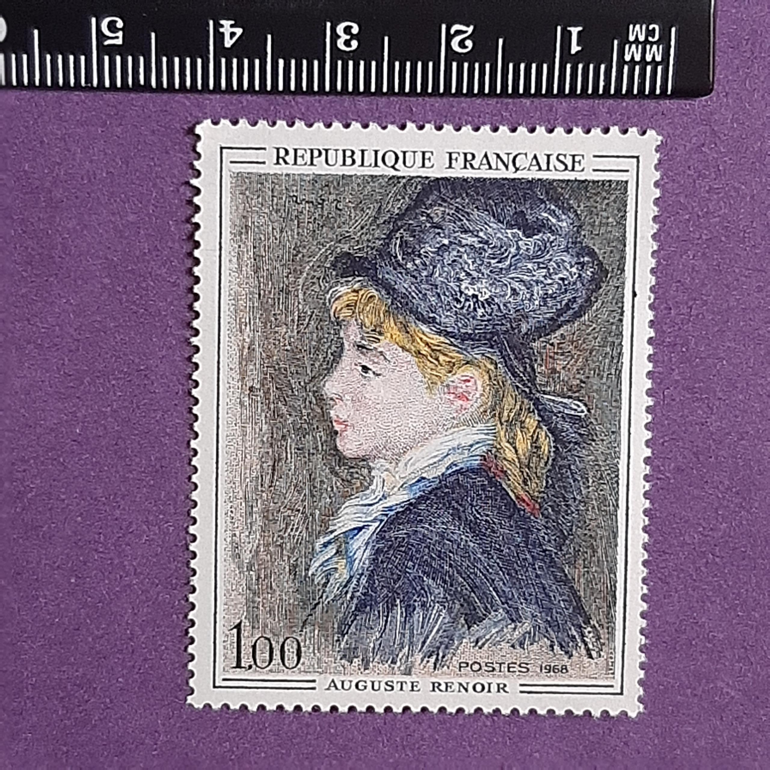 تمبر فرانسه (اگوست رنوار - نقاش)