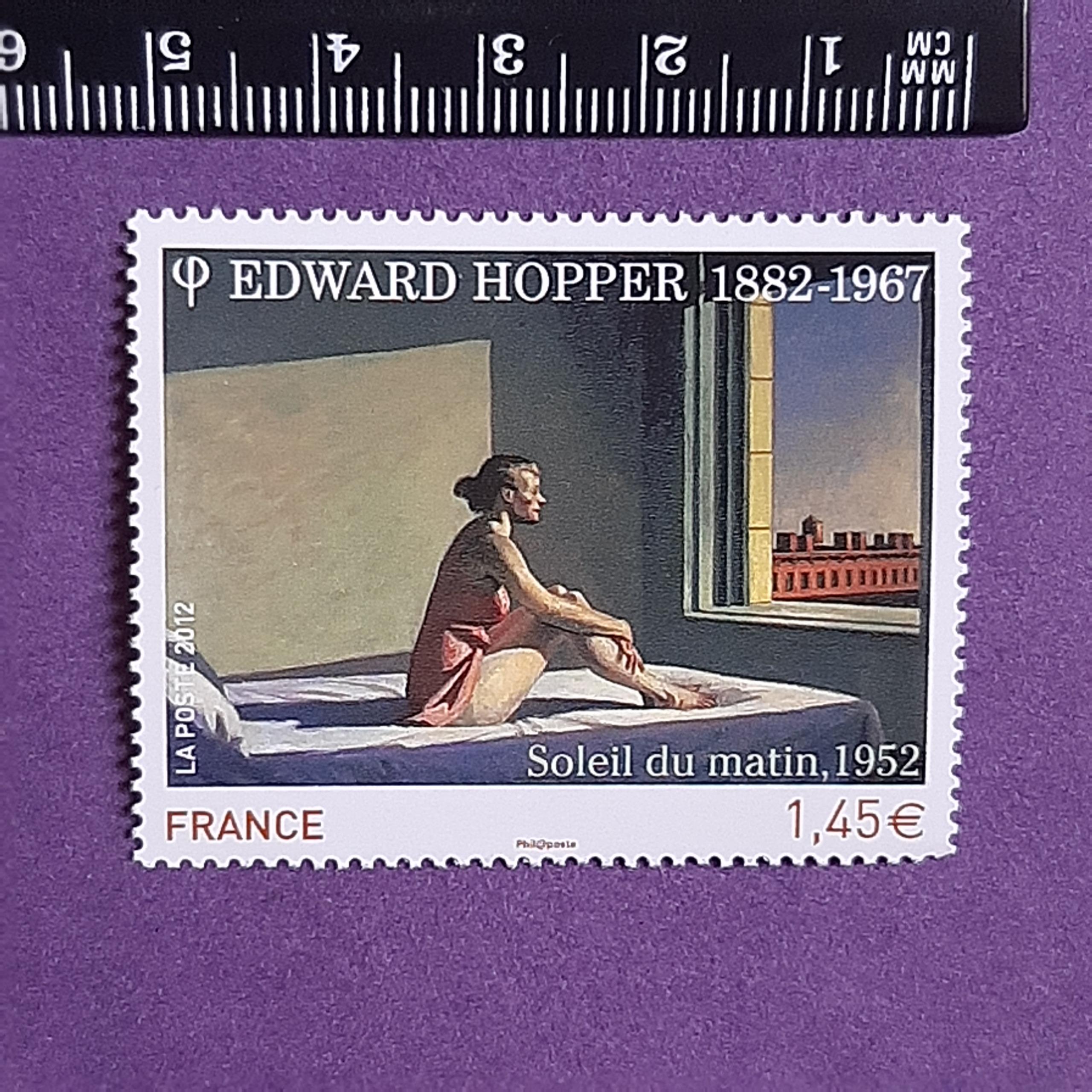 تمبر فرانسه (ادوارد هاپر - نقاشی)
