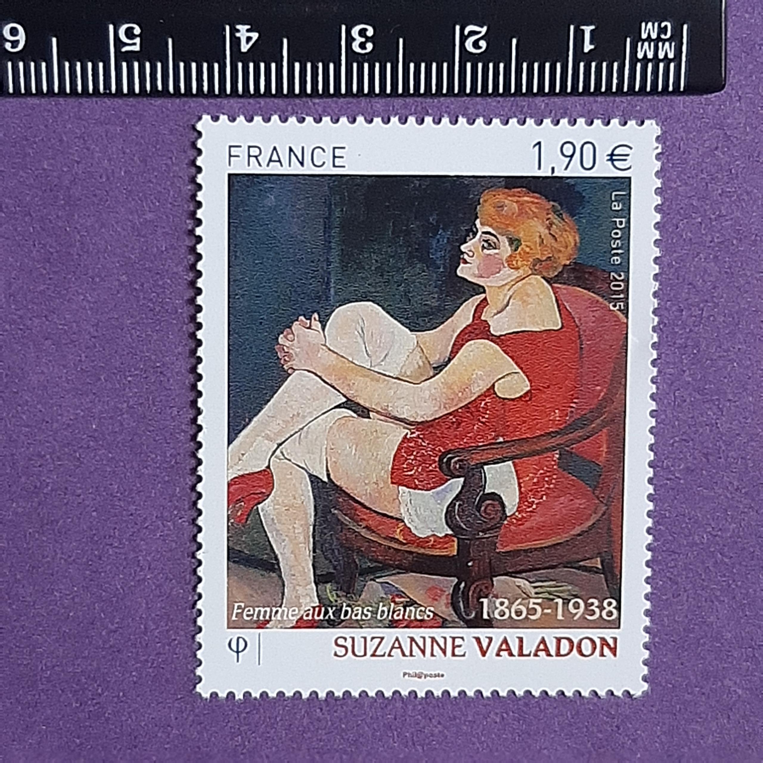 تمبر فرانسه (سوزان والادون - نقاشی)