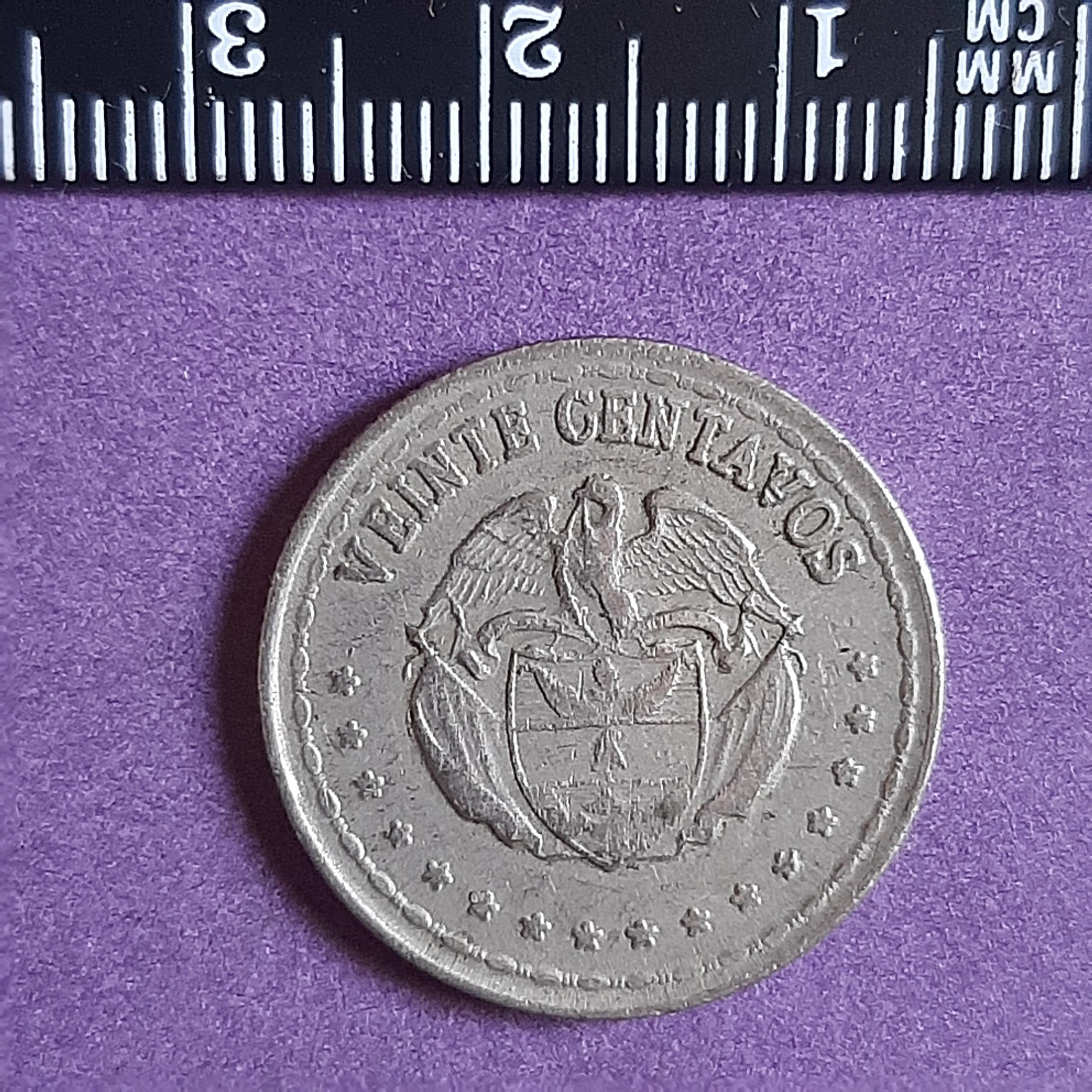 سکه 20 سنتابو کلمبیا (1964)