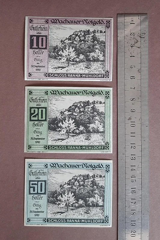 ست نت گلد اتریش 1920 - Wachauer Notgeld