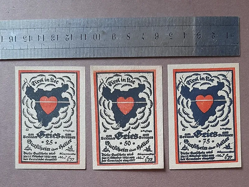 ست نت گلد اتریش 1920 - شهر Gries am Brenner