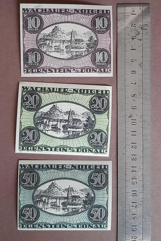 ست نت گلد اتریش 1920 - Wachauer Notgeld