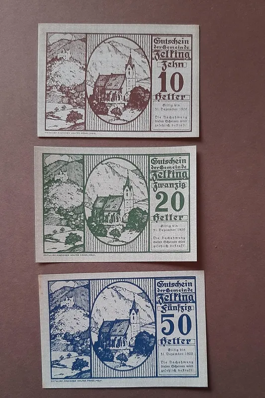 ست نت گلد اتریش 1920 - Zelking