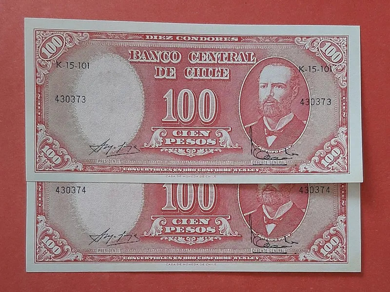 جفت 100 پزو شیلی