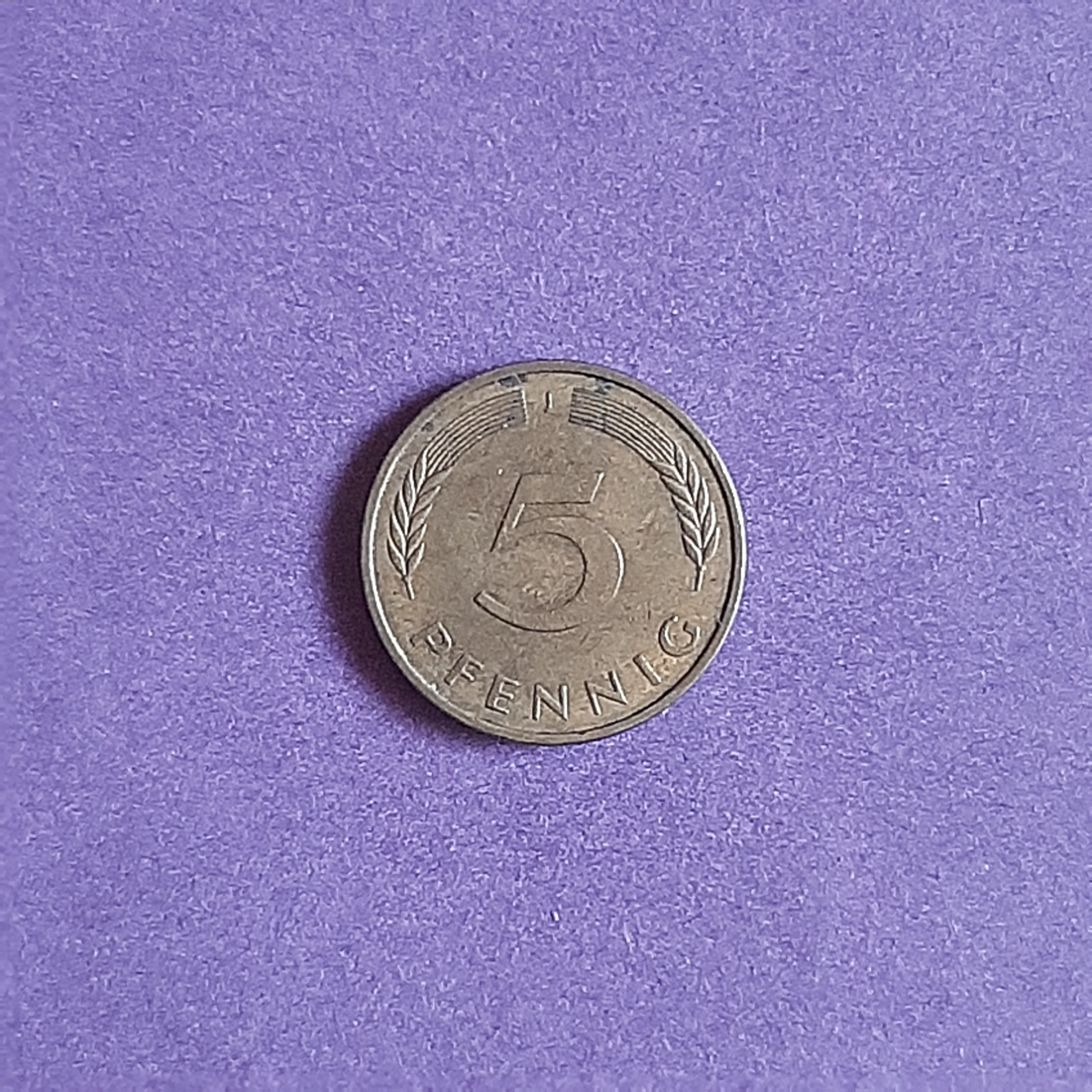 سکه 5 فنینگ آلمان (1990)