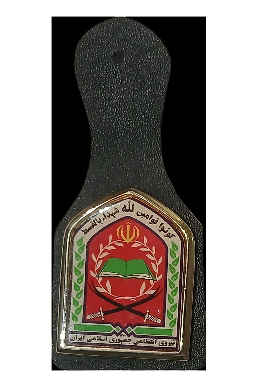 آرم دوره های تخصصی پلیس روی چرم مصنوعی - 03