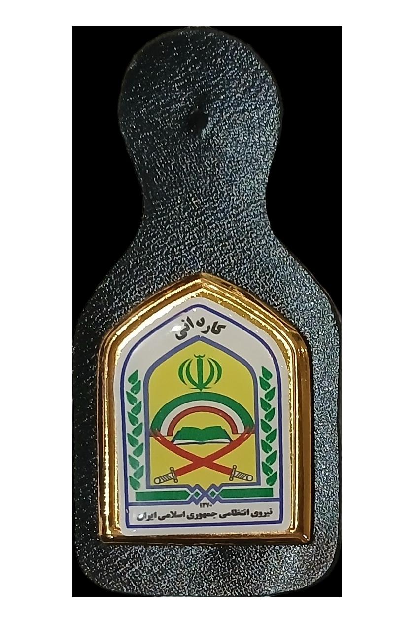 آرم دوره های تخصصی پلیس روی چرم مصنوعی - 08