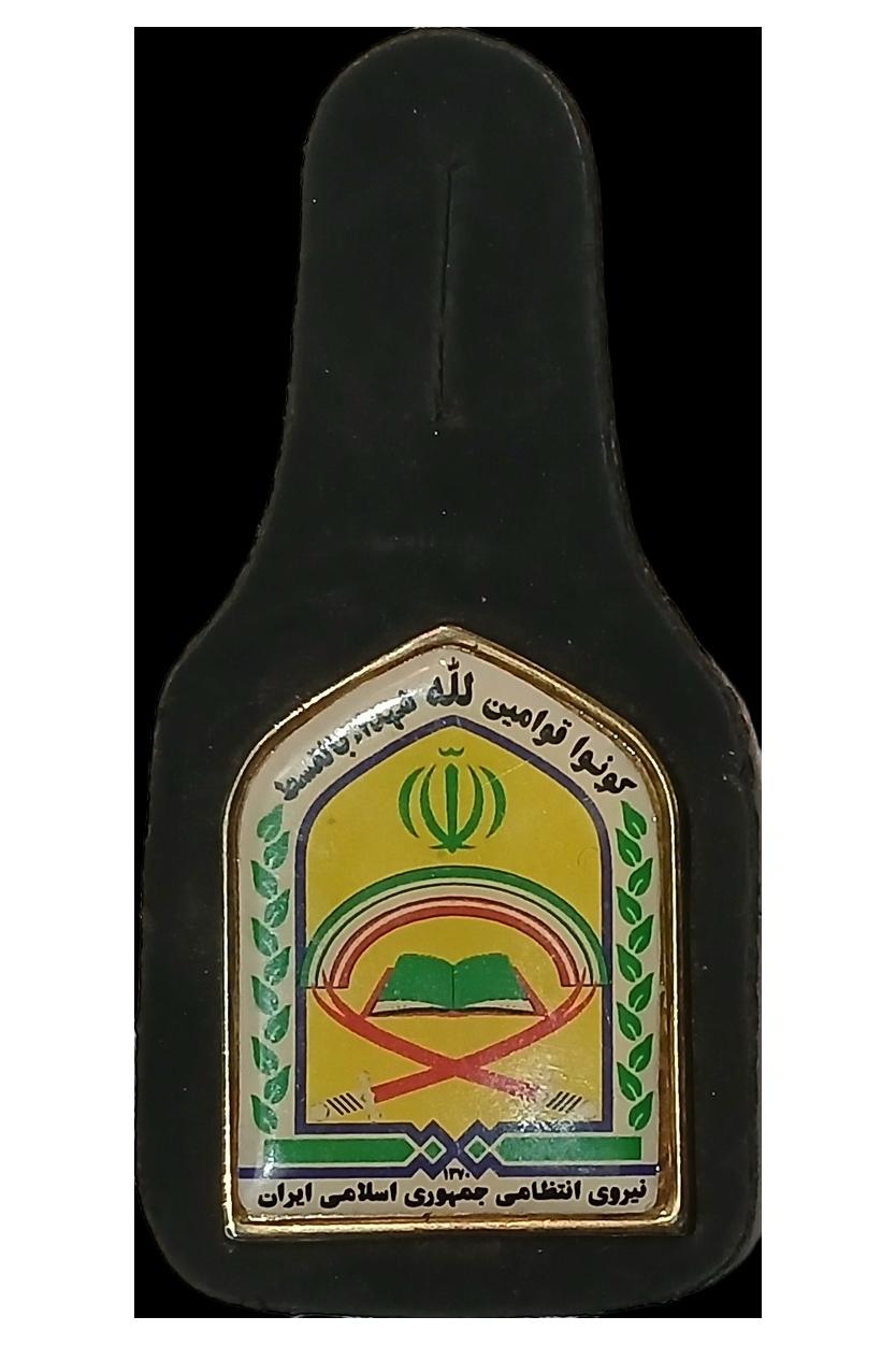 آرم دوره های تخصصی پلیس روی چرم مصنوعی - 09