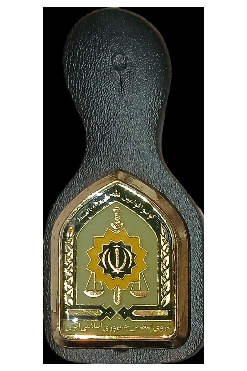 آرم قدیمی پلیس روی چرم مصنوعی - 11