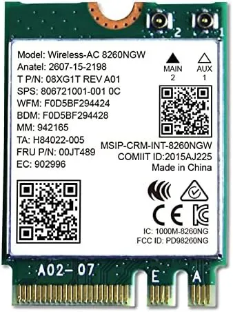 کارت شبکه وایرلس Intel Dual Band 8260ngw