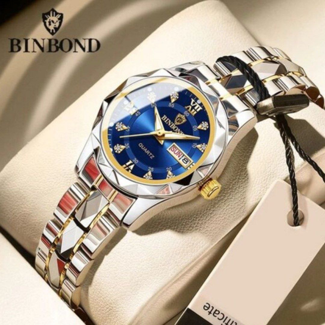 ساعت مچی زنانه اورجینال رنگ ثابت بینبند binbond