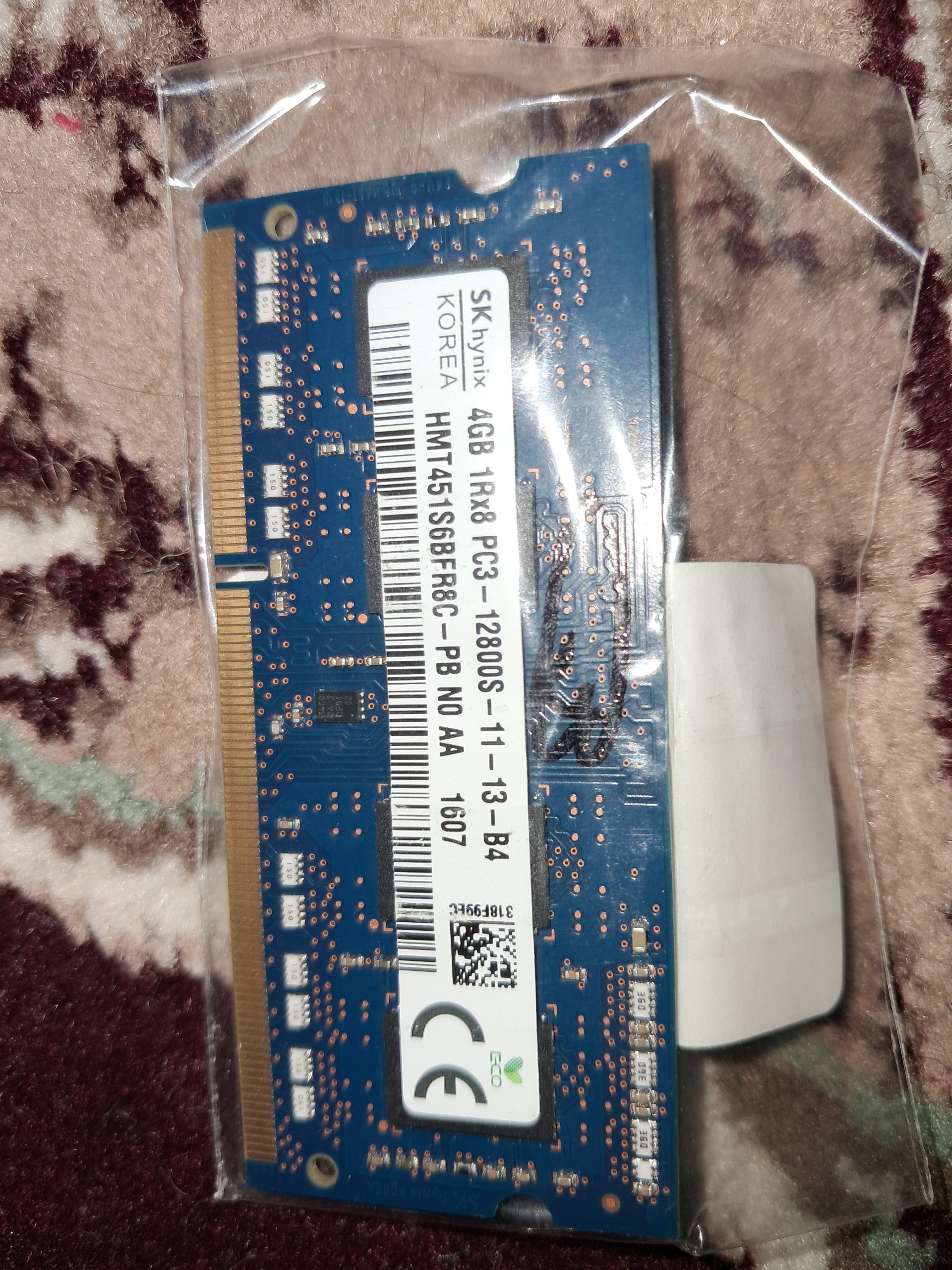 رم لپ تاپ ddr3 1600 pc3 4g