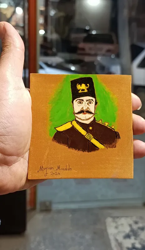 کاشی نقاشی طرح قاجاری