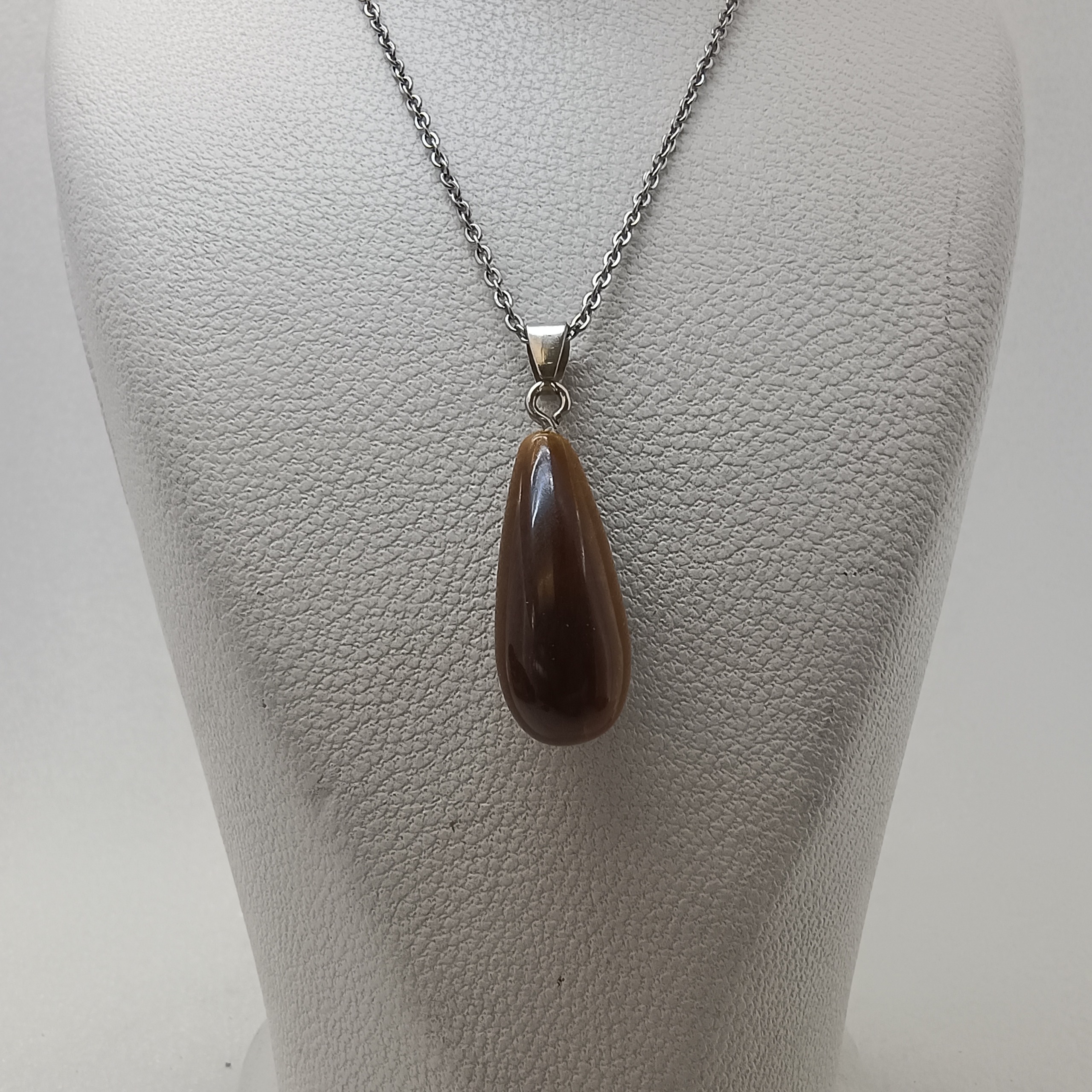 گردنبند چشم ببر اشکی با زنجیر استقلال47