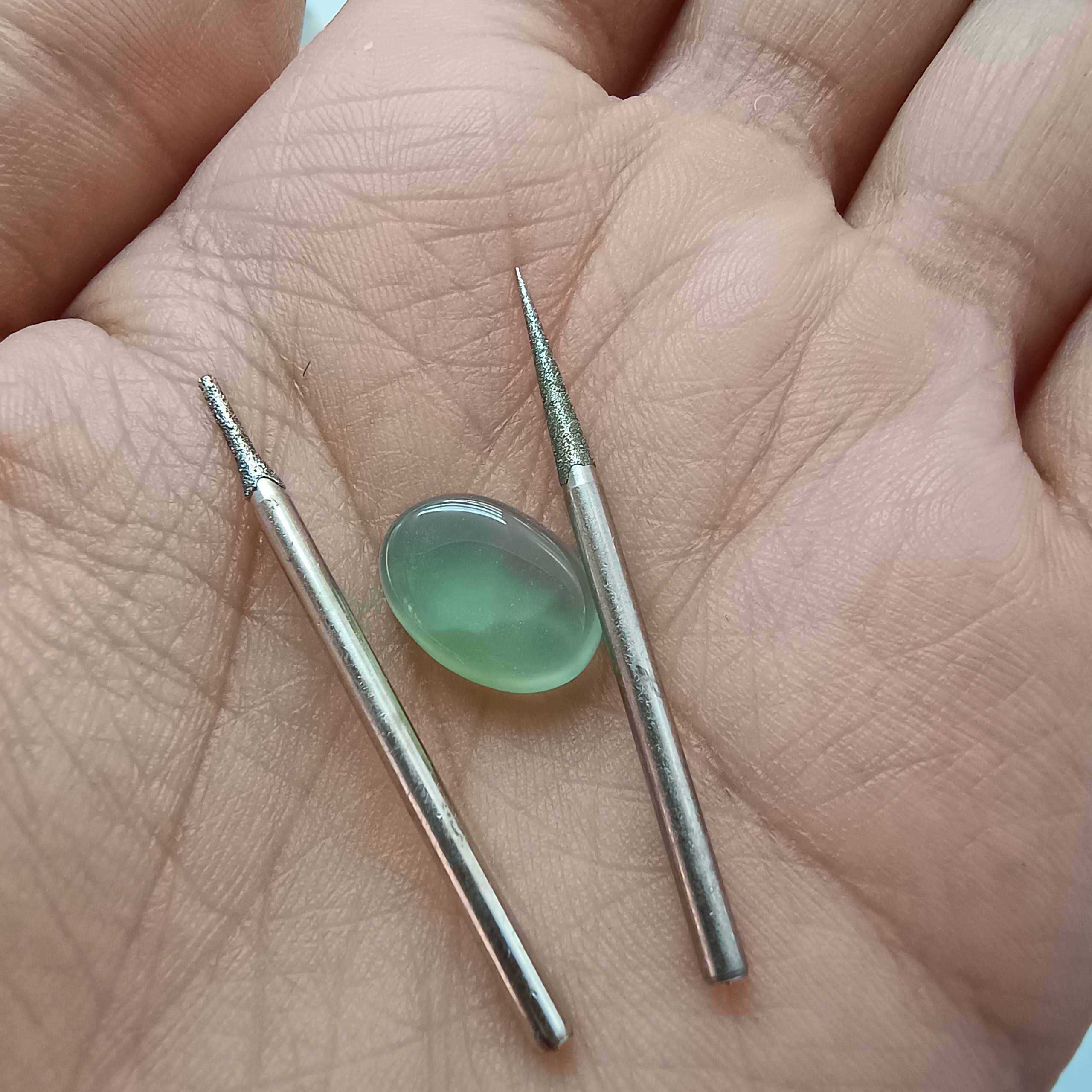 مته سنگ نیمه قیمتی پک دوتایی با نگین پ1785