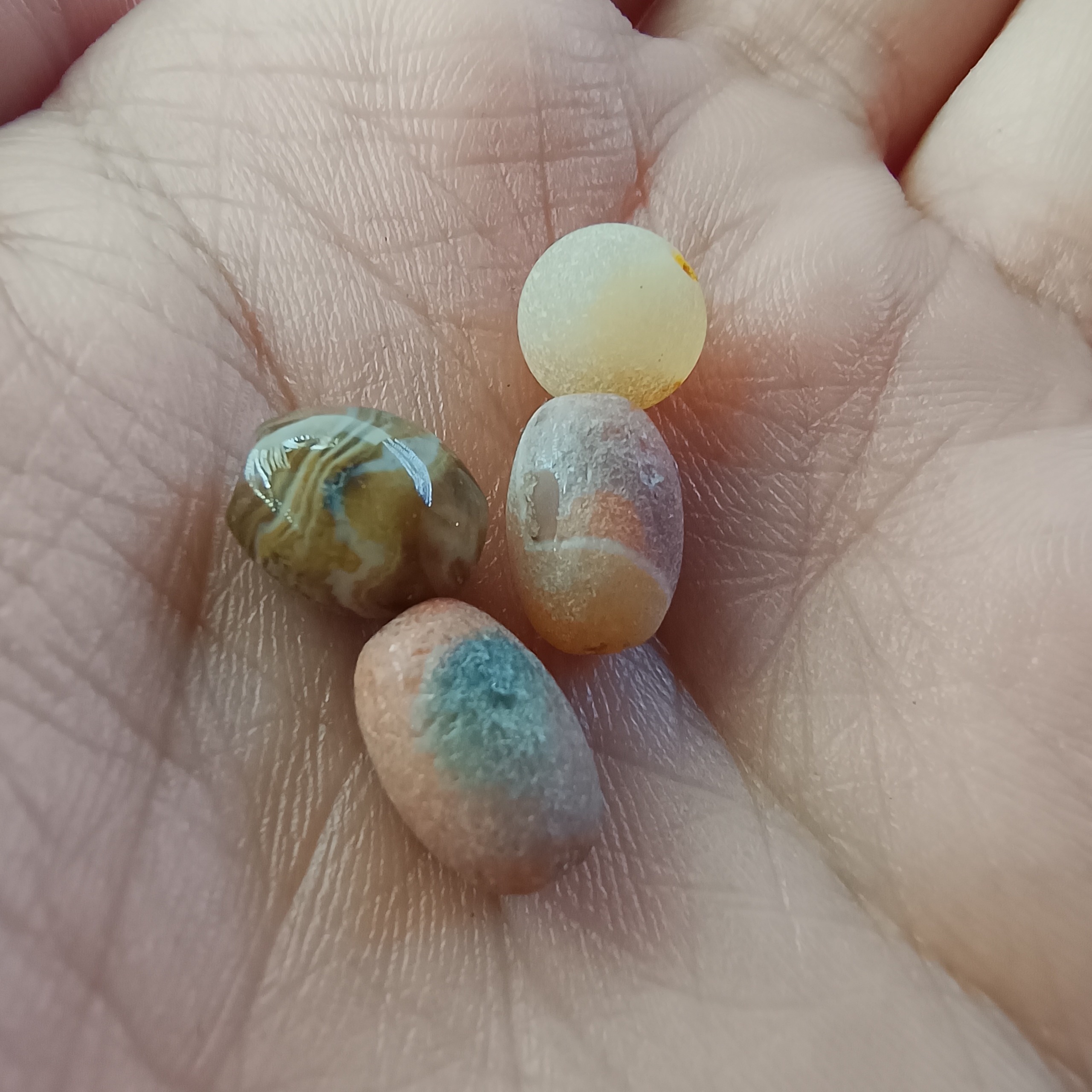 پک 4تایی مهره عقیق طرح قدیم پ2510