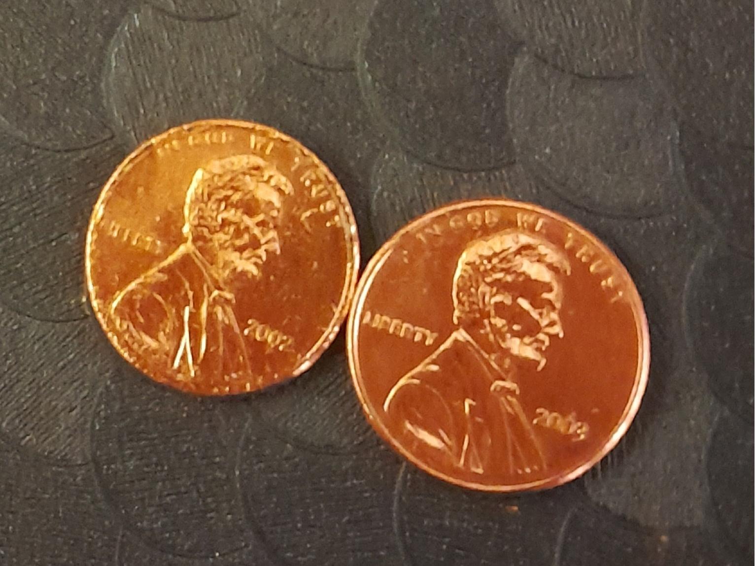 سکه یک سنت امریکا 2002 و 2003