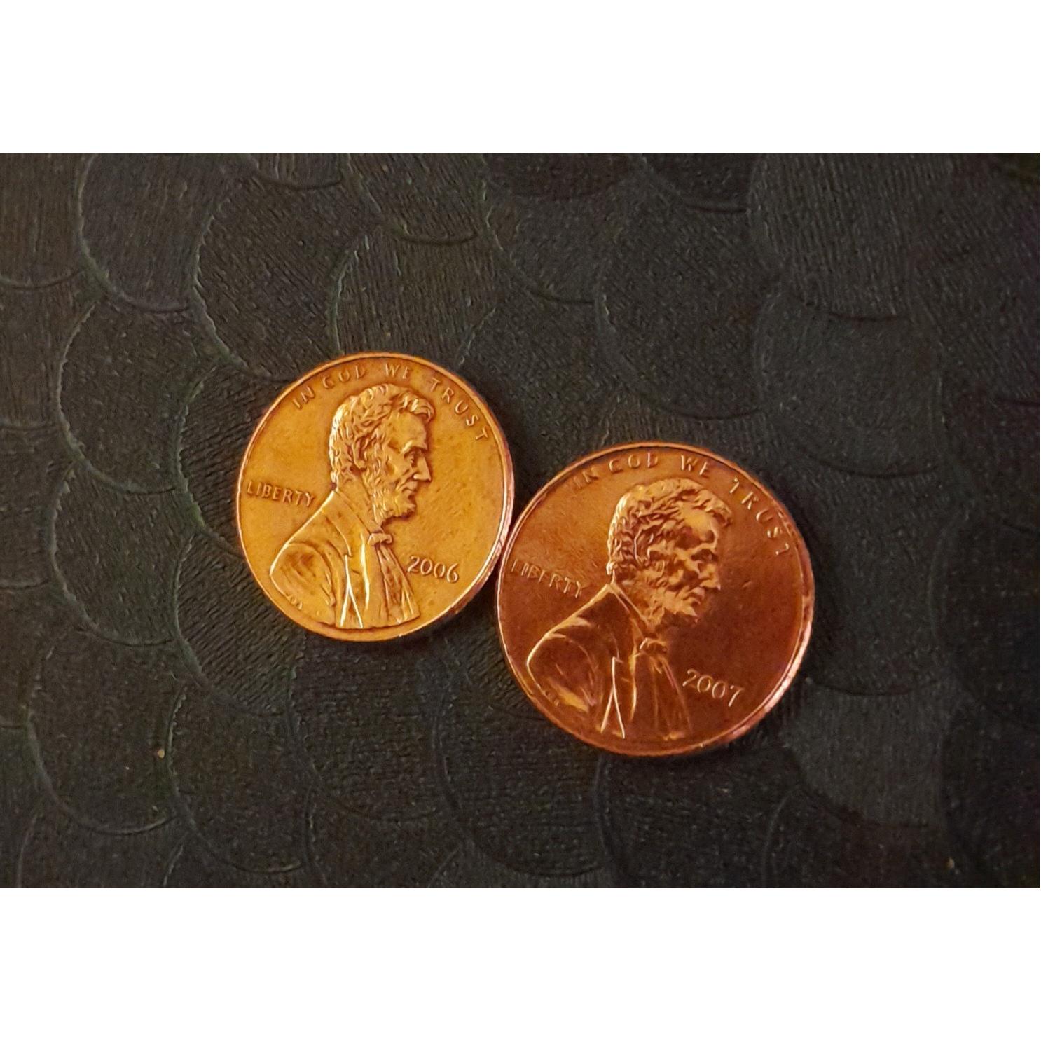 سکه یک سنت امریکا 2006 و 2007