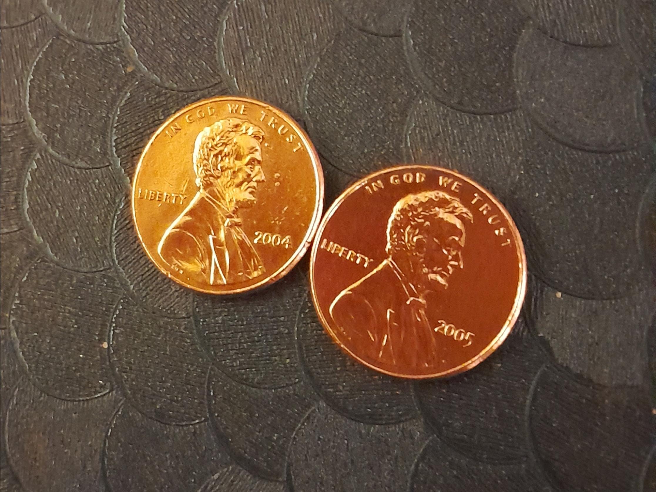 سکه یک سنت امریکا 2004 و 2005