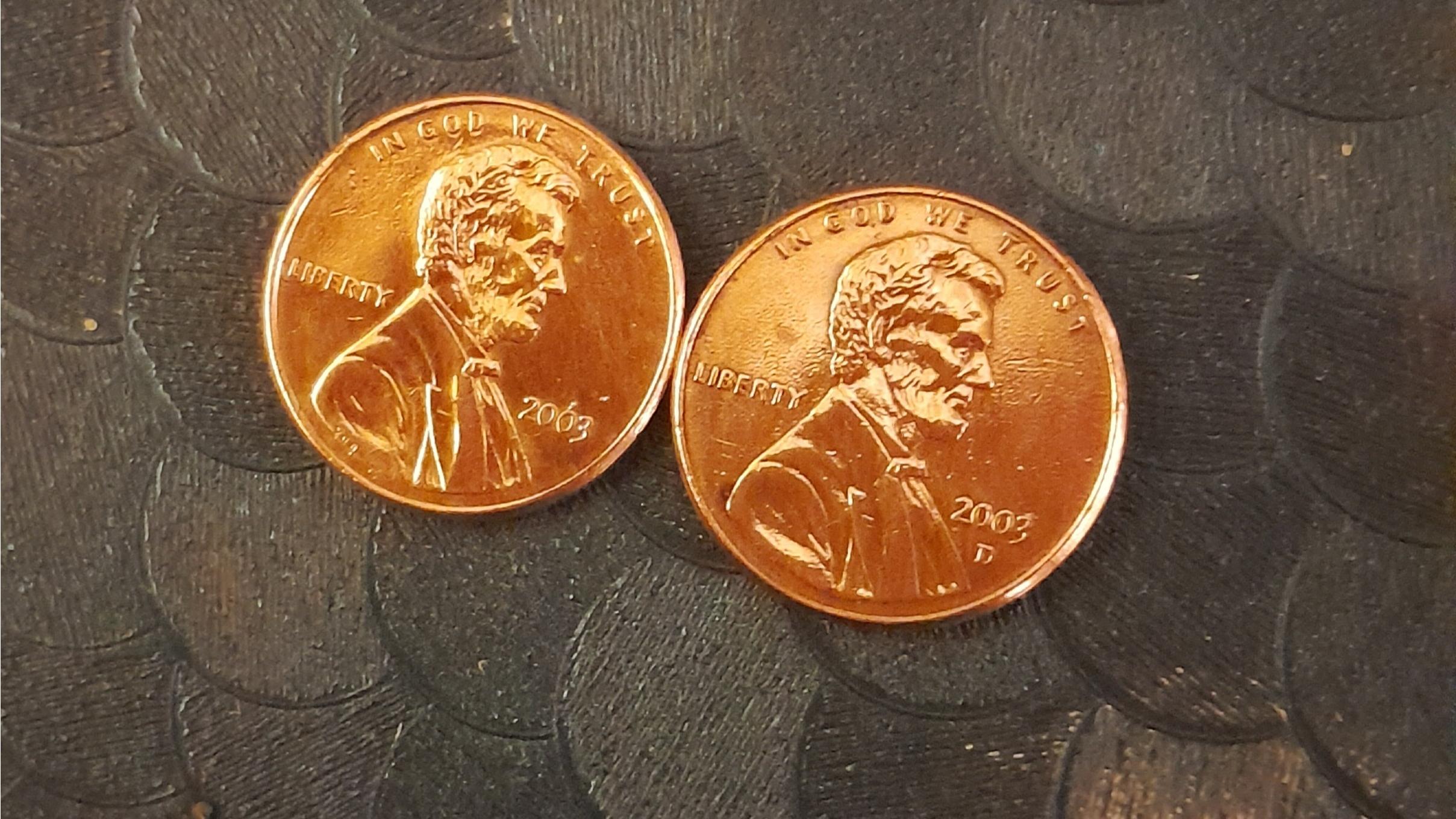سکه یک سنت امریکا 2003 و 2003D