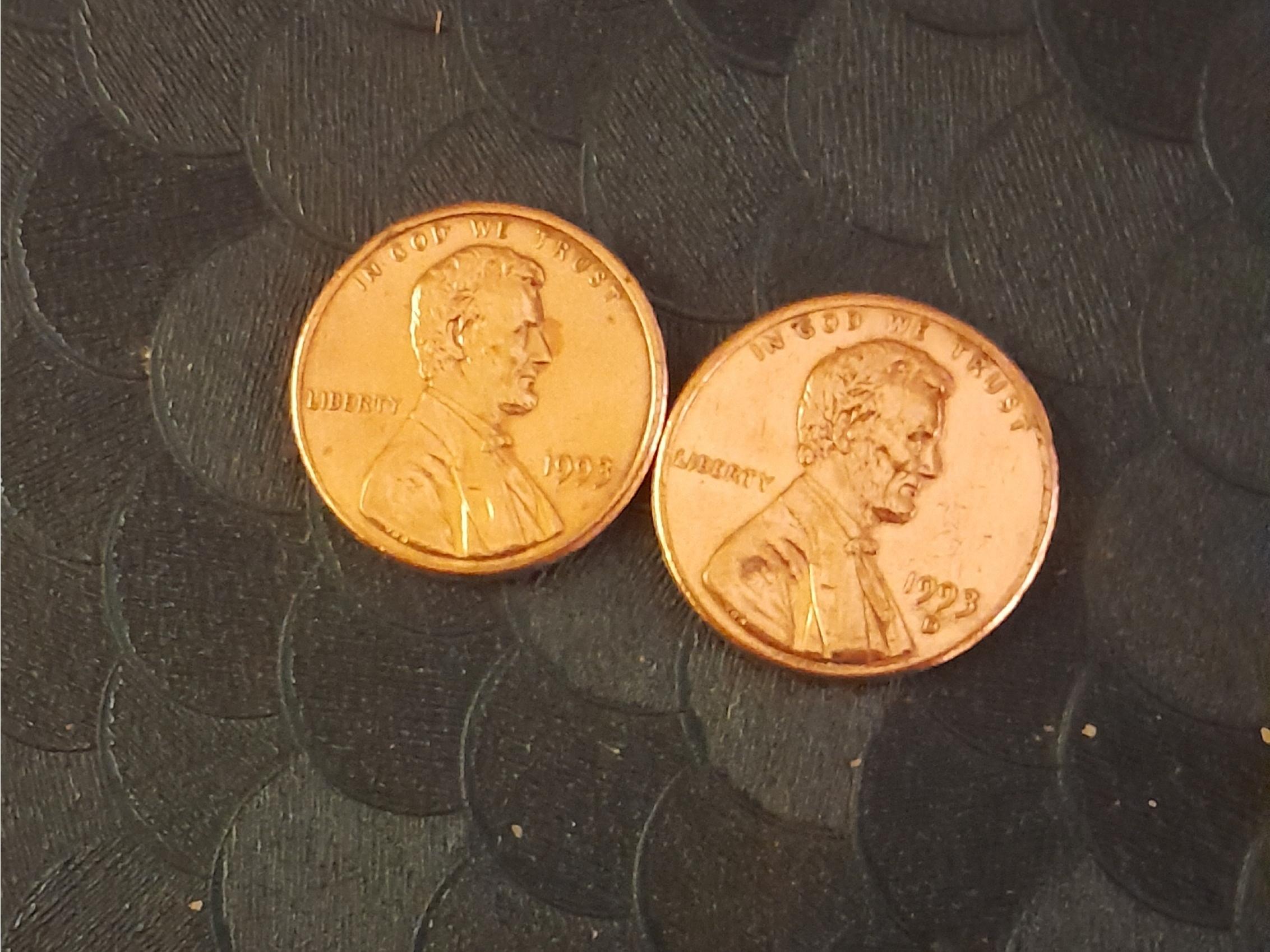 سکه یک سنت امریکا 1993 و 1993D