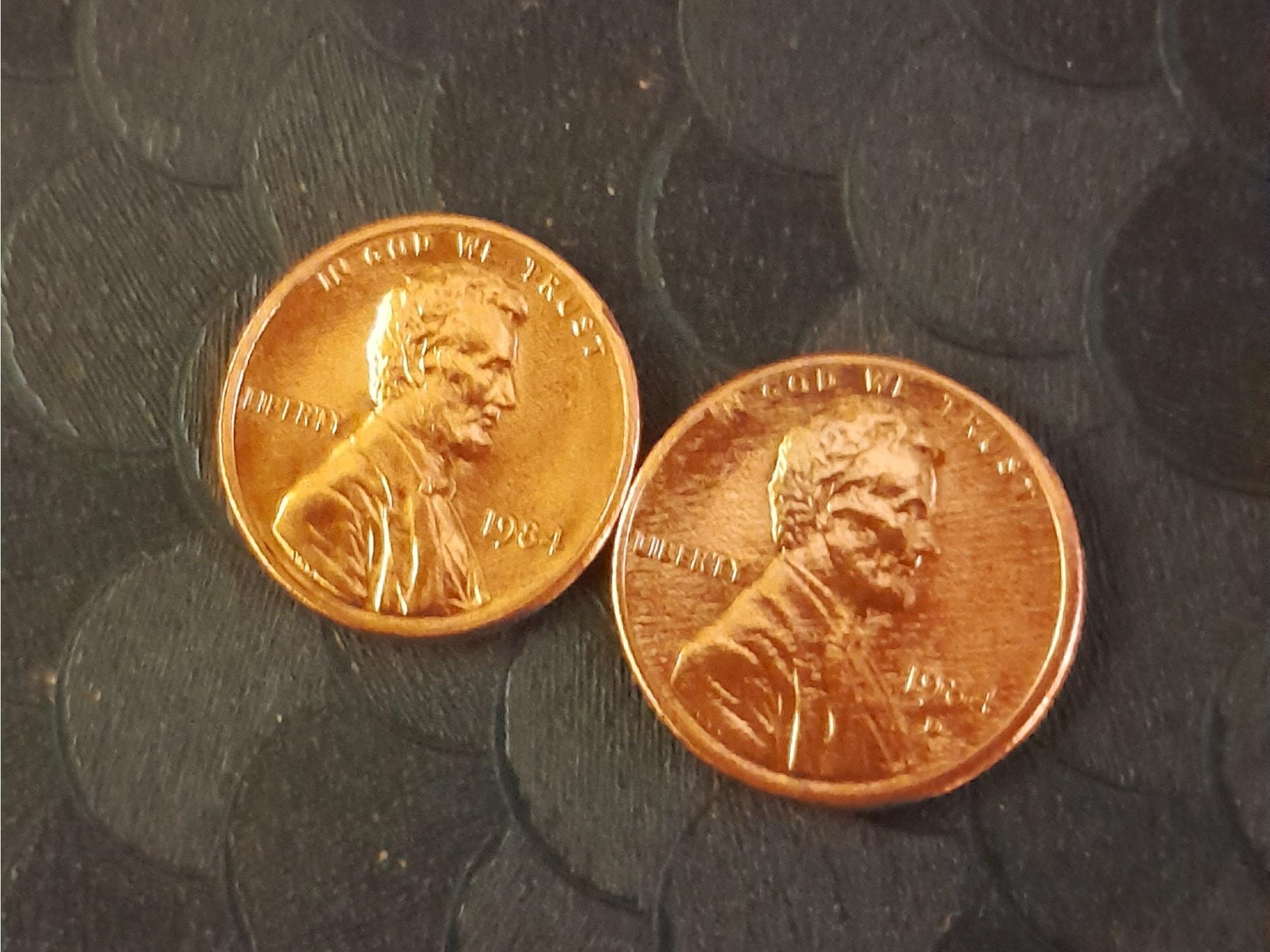 سکه یک سنت امریکا 1981 و 1981D