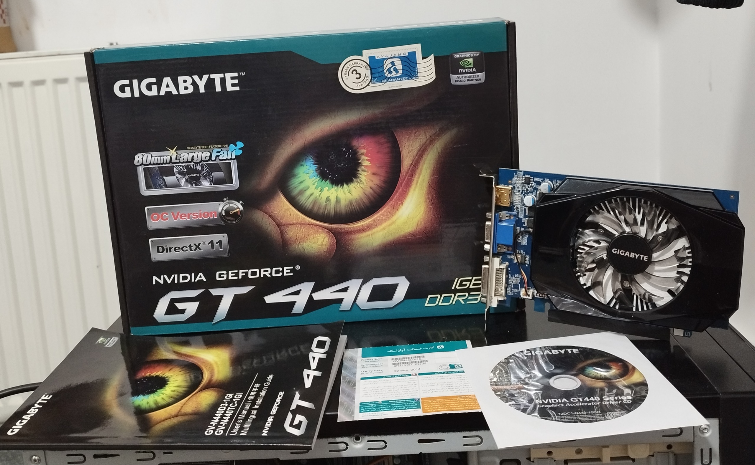 GIGABYTE GT440 1GB D3 128BIT