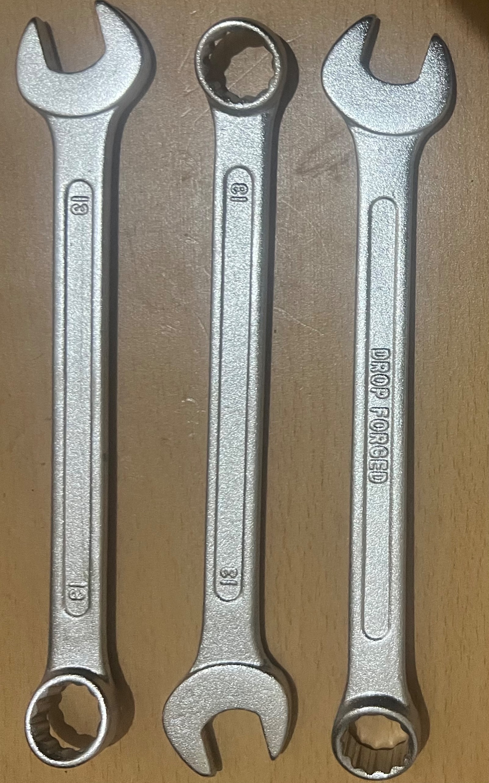 آچار یک سر تخت ، یک سر رینگی شماره 13