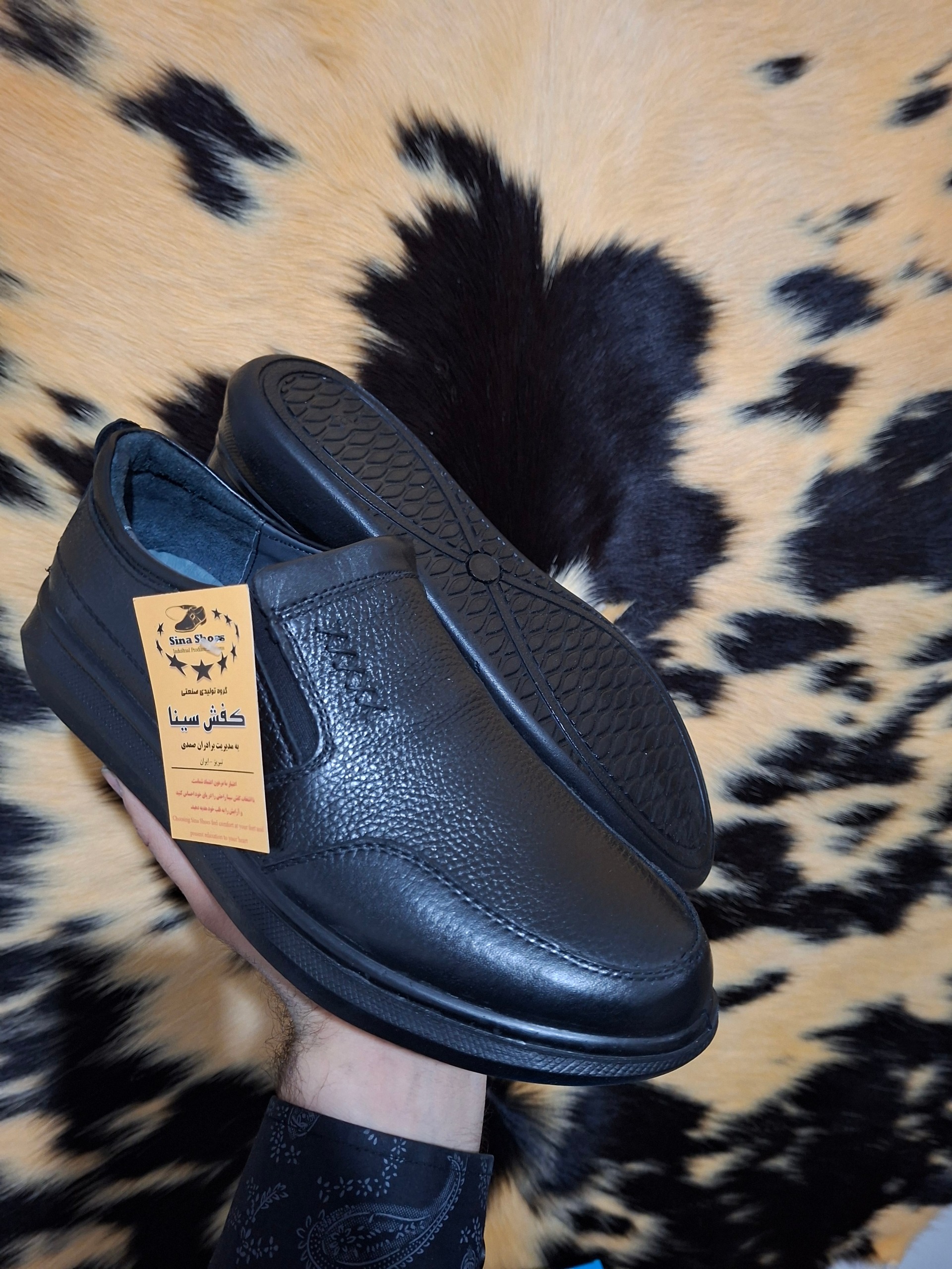 کفش طبی تمام چرم تبریز