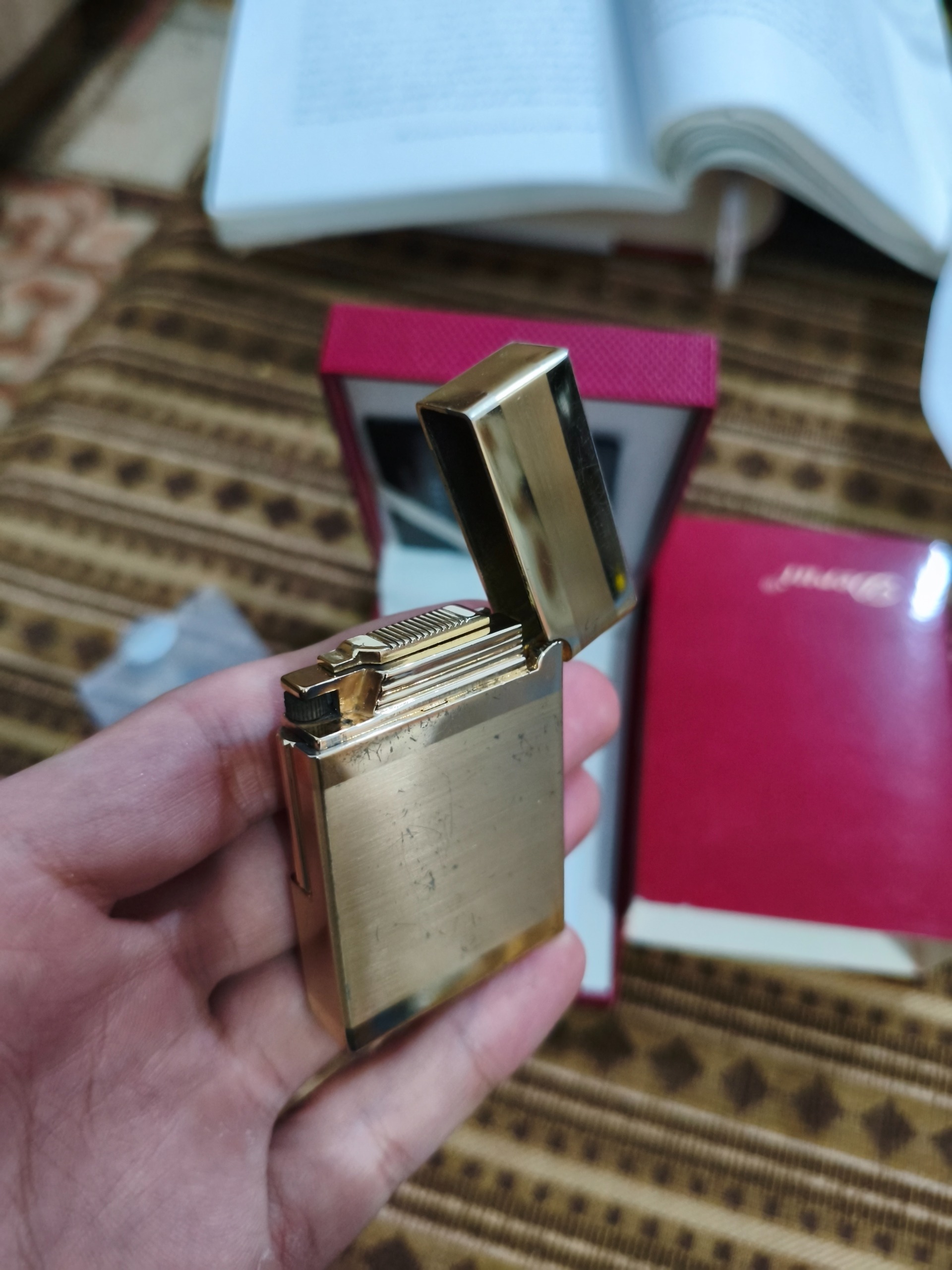 فندک دروی Deroi طلایی (اصل)