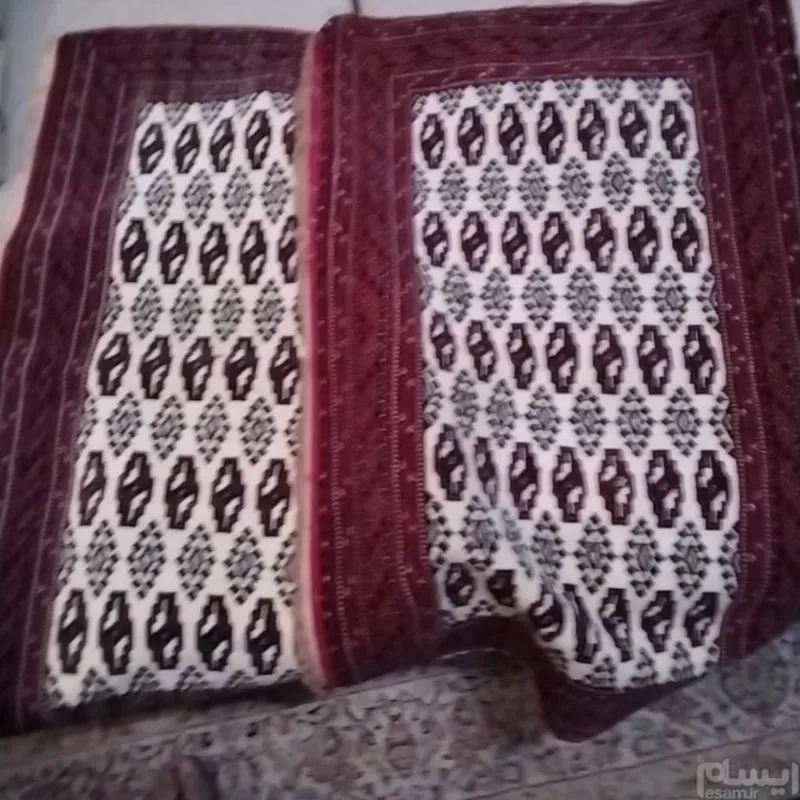 قالیچه پشتی قدیمی 2 عددی98در59سانتی
