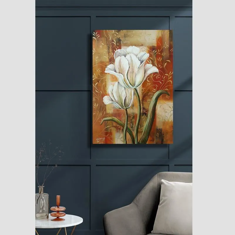 تابلو نقاشی رنگ و روغن گل، سبک مدرن