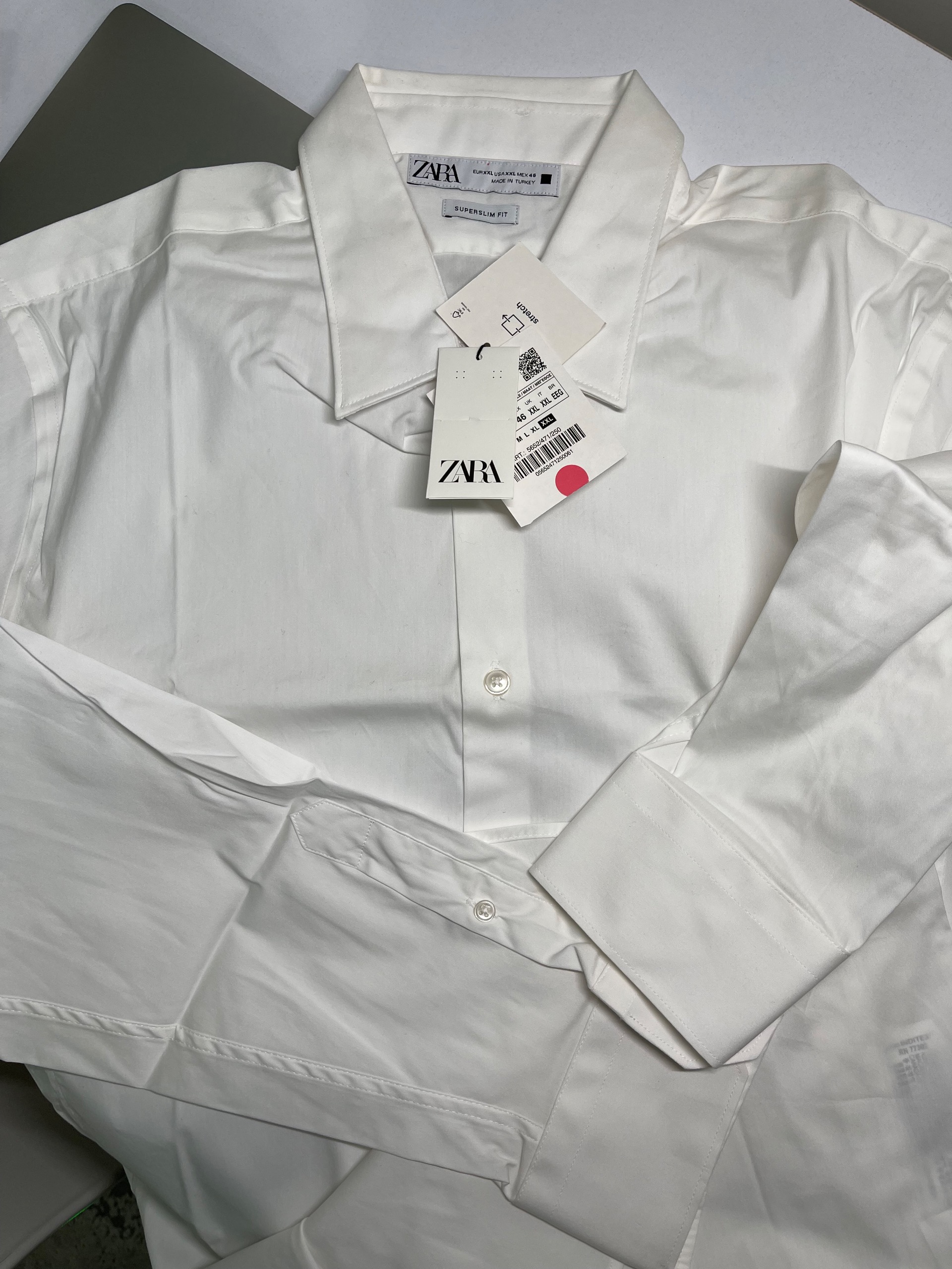 پیراهن مجلسی Zara سفید سایز xxl اورجینال