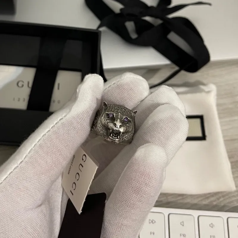 انگشتر نقره GUCCI ساخت ایتالیا